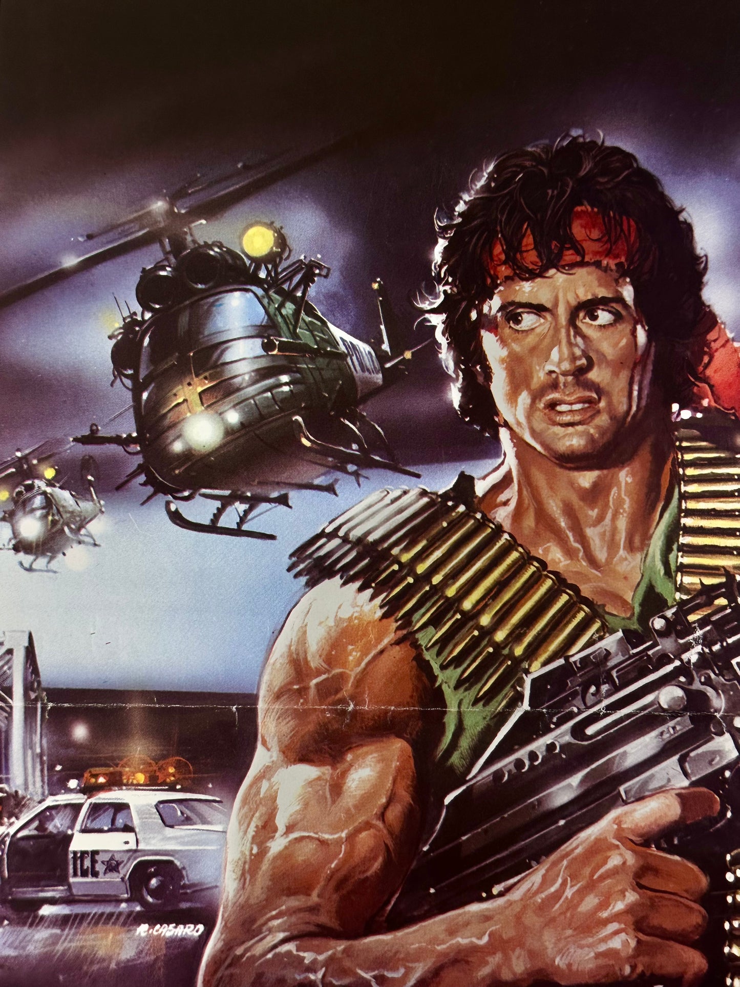 Locandina cinematografica- Rambo prima ed italiana