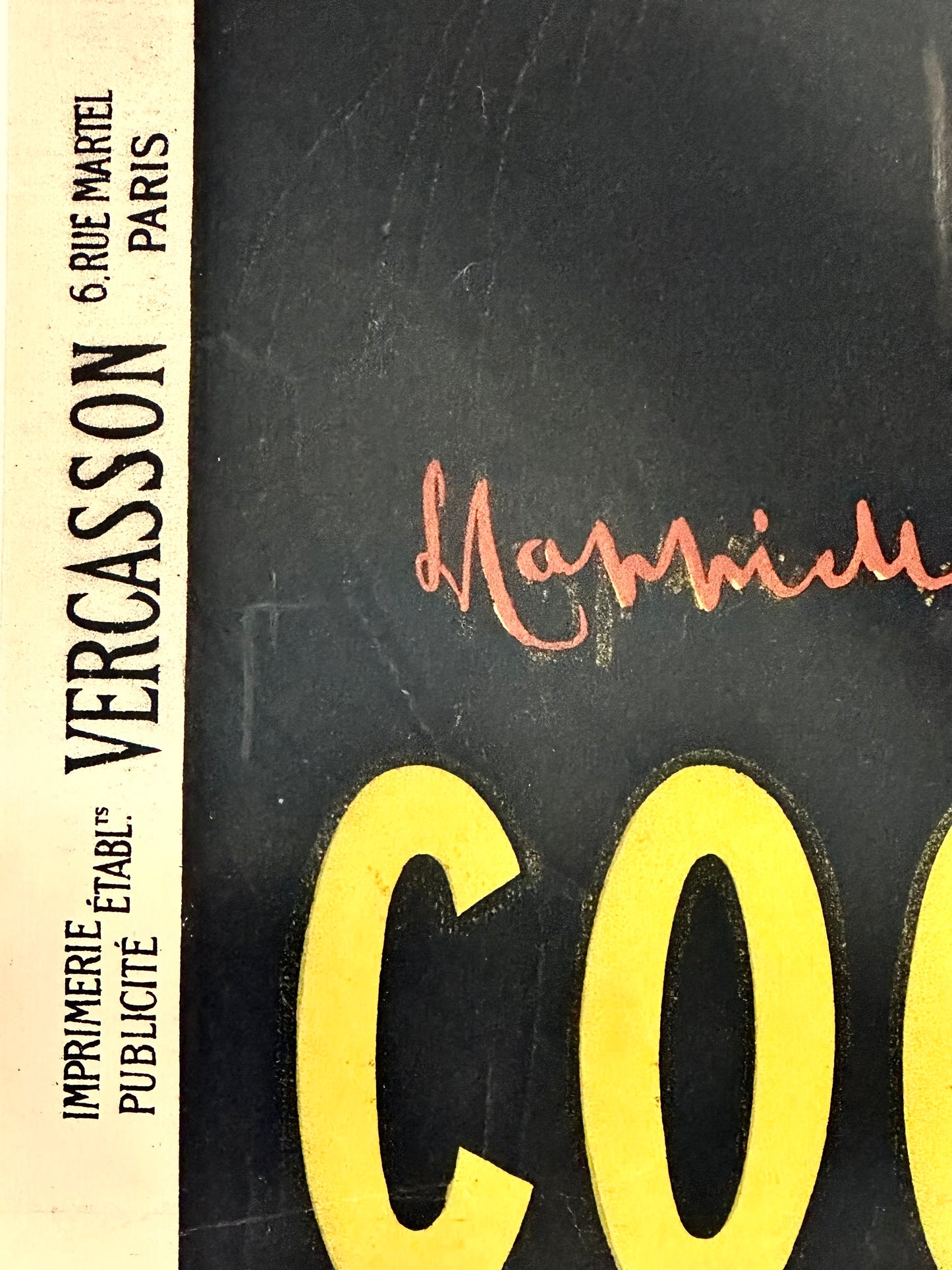 Manifesto pubblicitario originale - Cognac Pellisson
