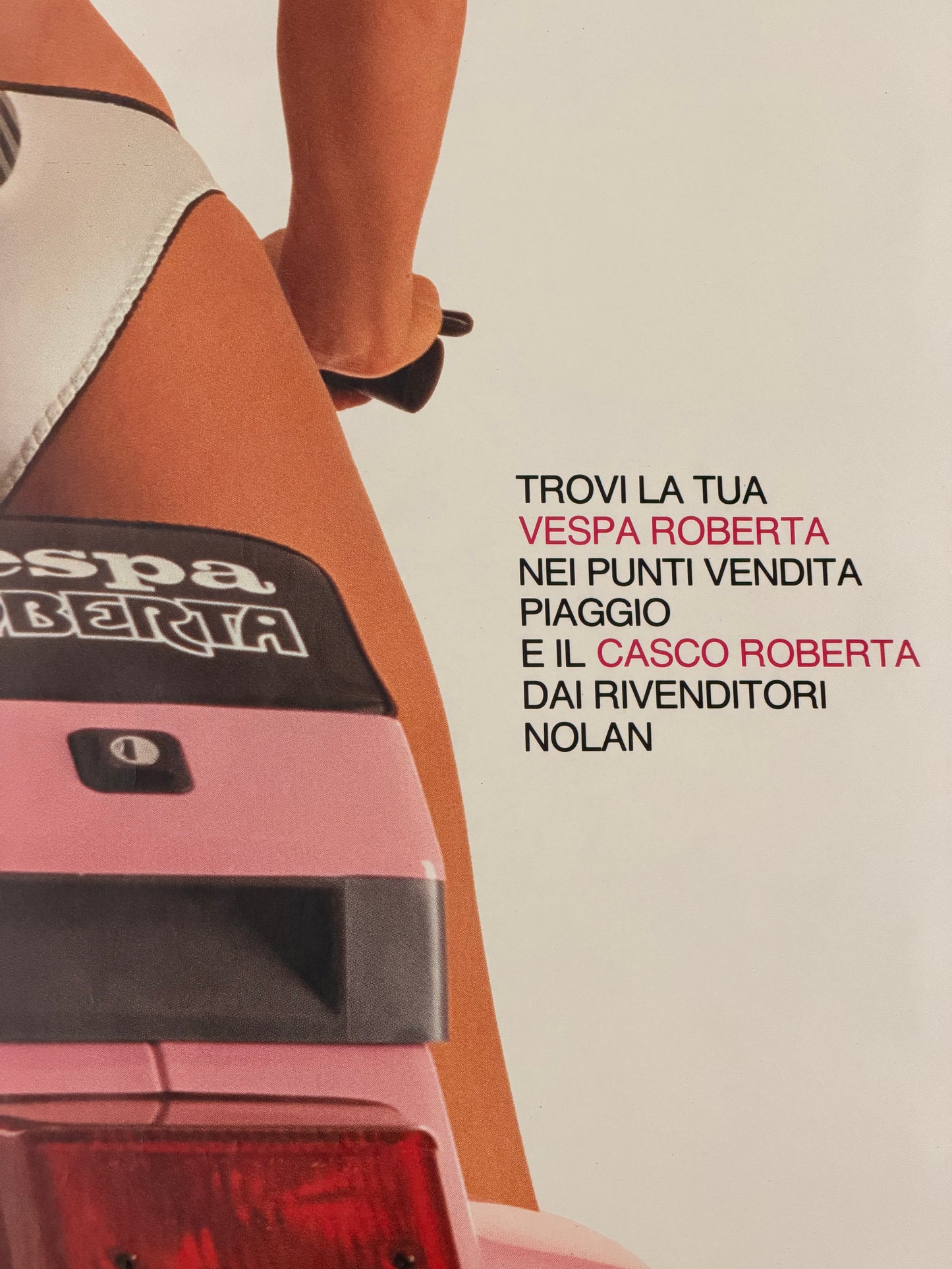 Manifesto pubblicitario originale - Vespa Roberta