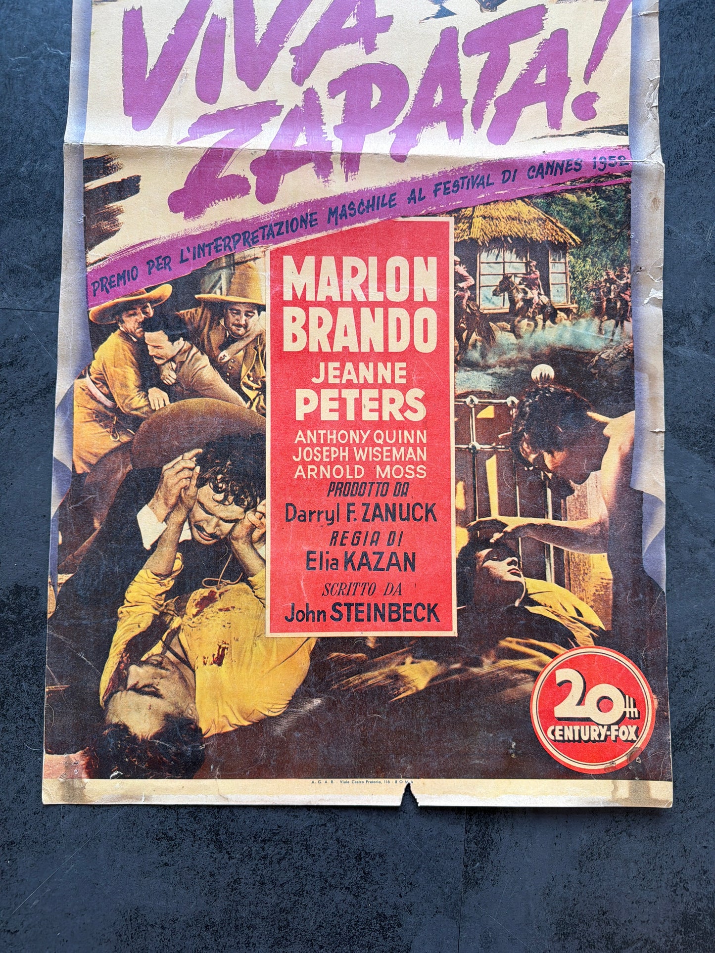 Locandina di cinema - Viva Zapata! - Marlon Brando