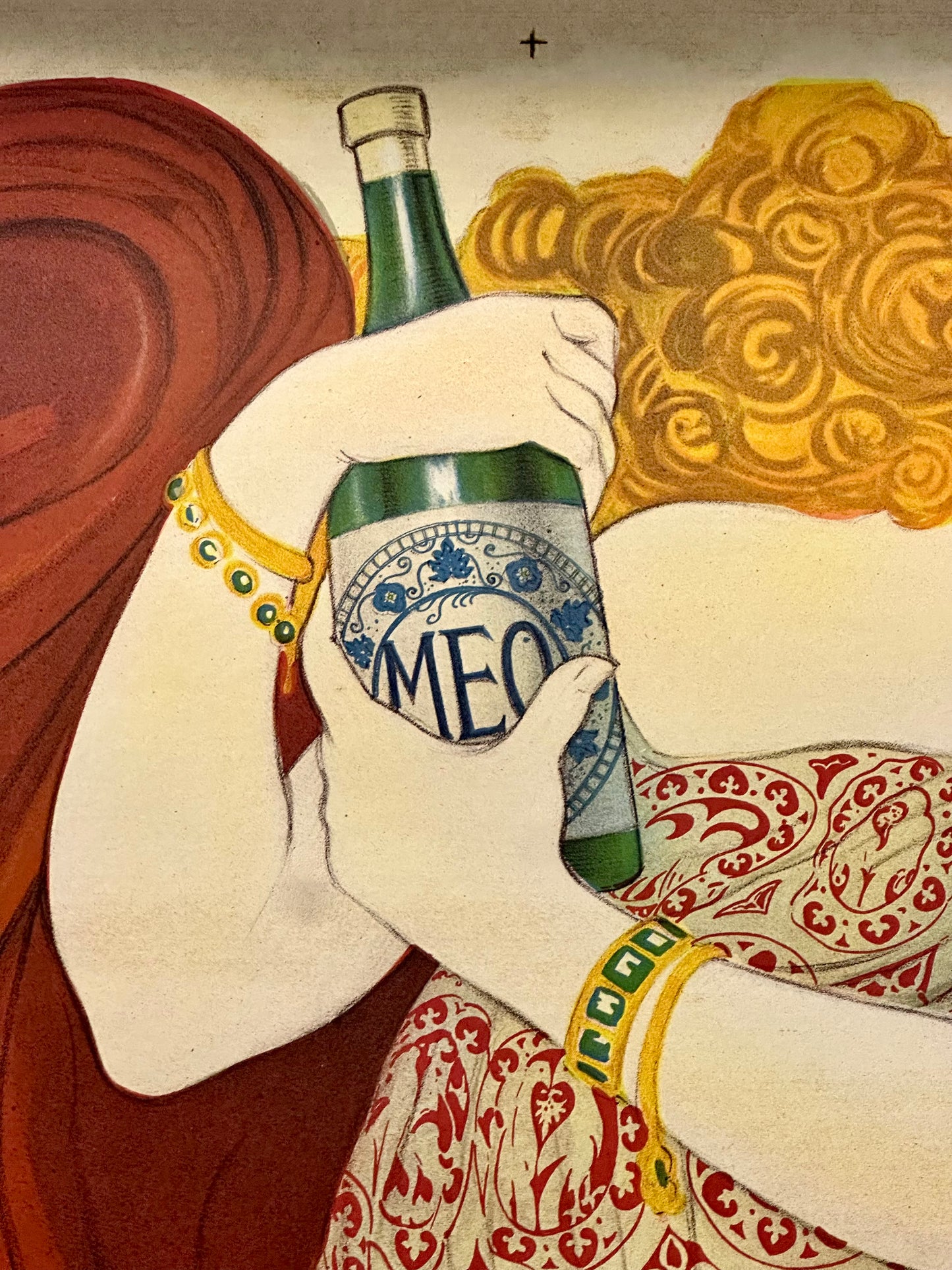 Manifesto pubblicitario originale - Acqua Fonte Meo