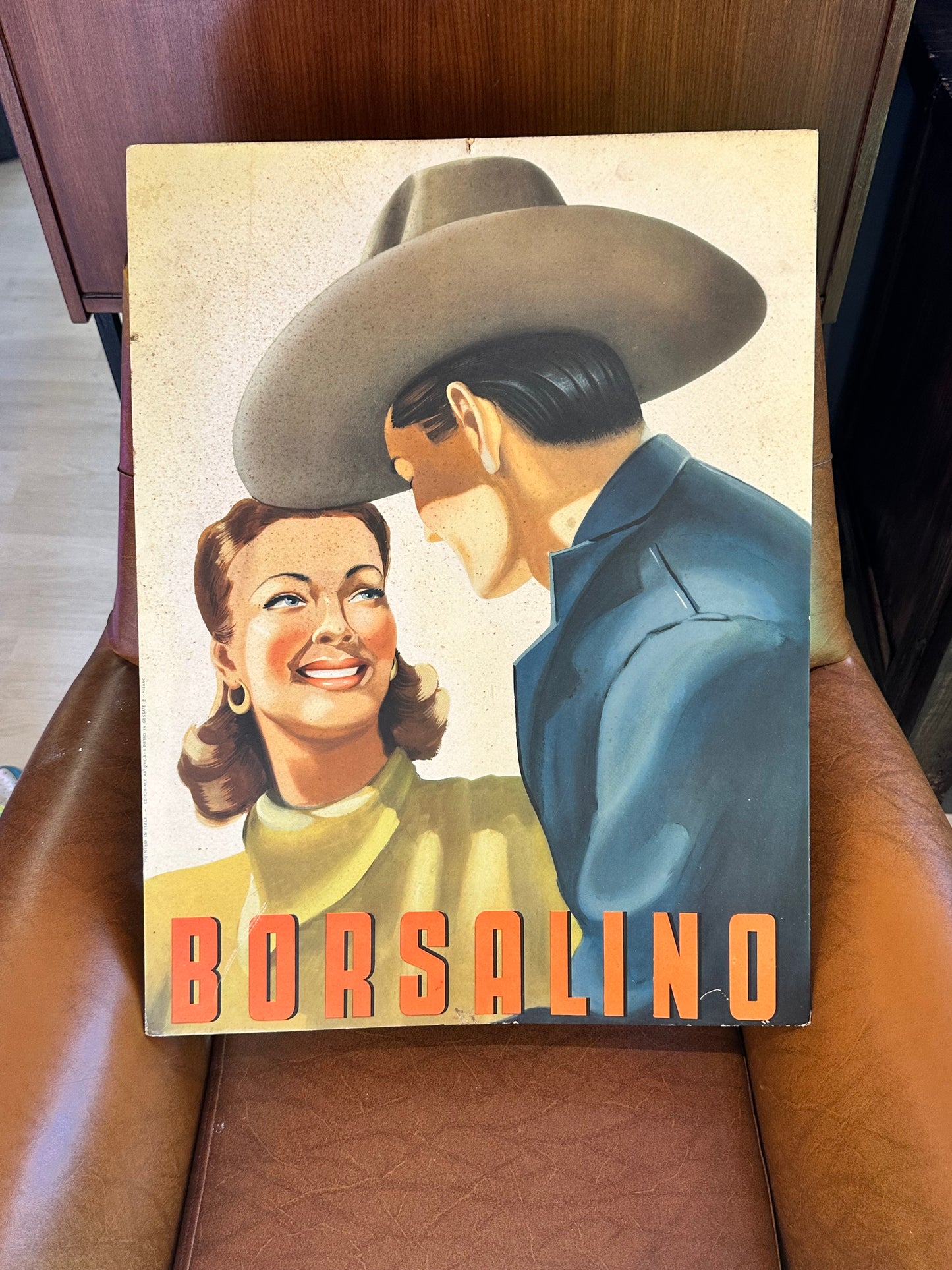 Cartonato pubblicitario originale - Borsalino