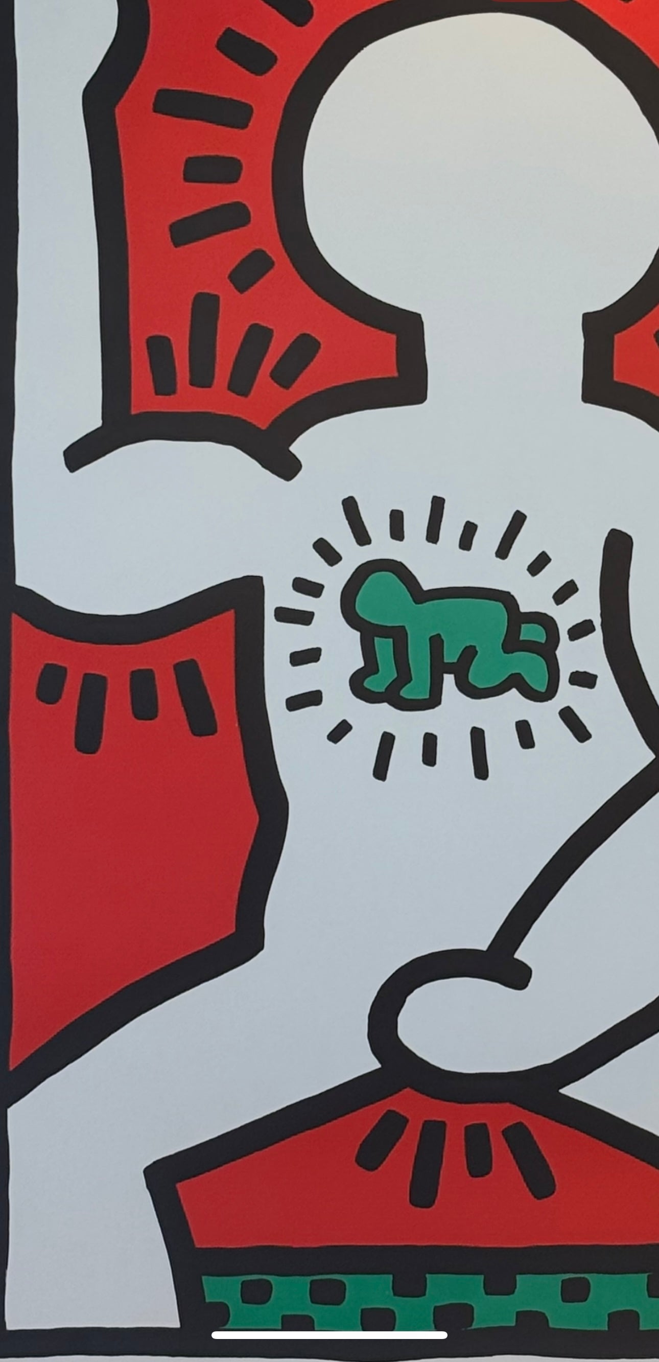 Manifesto pubblicitario decorativo - Italia 83 - Keith Haring (after)