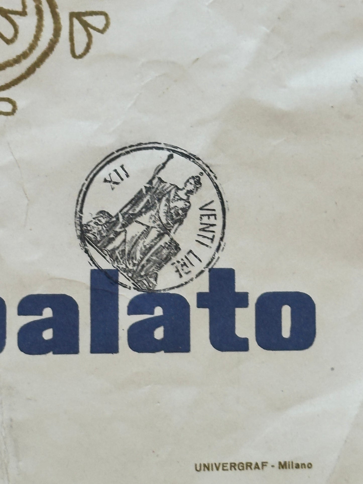 Manifesto pubblicitario originale - Torrone Motta Milano