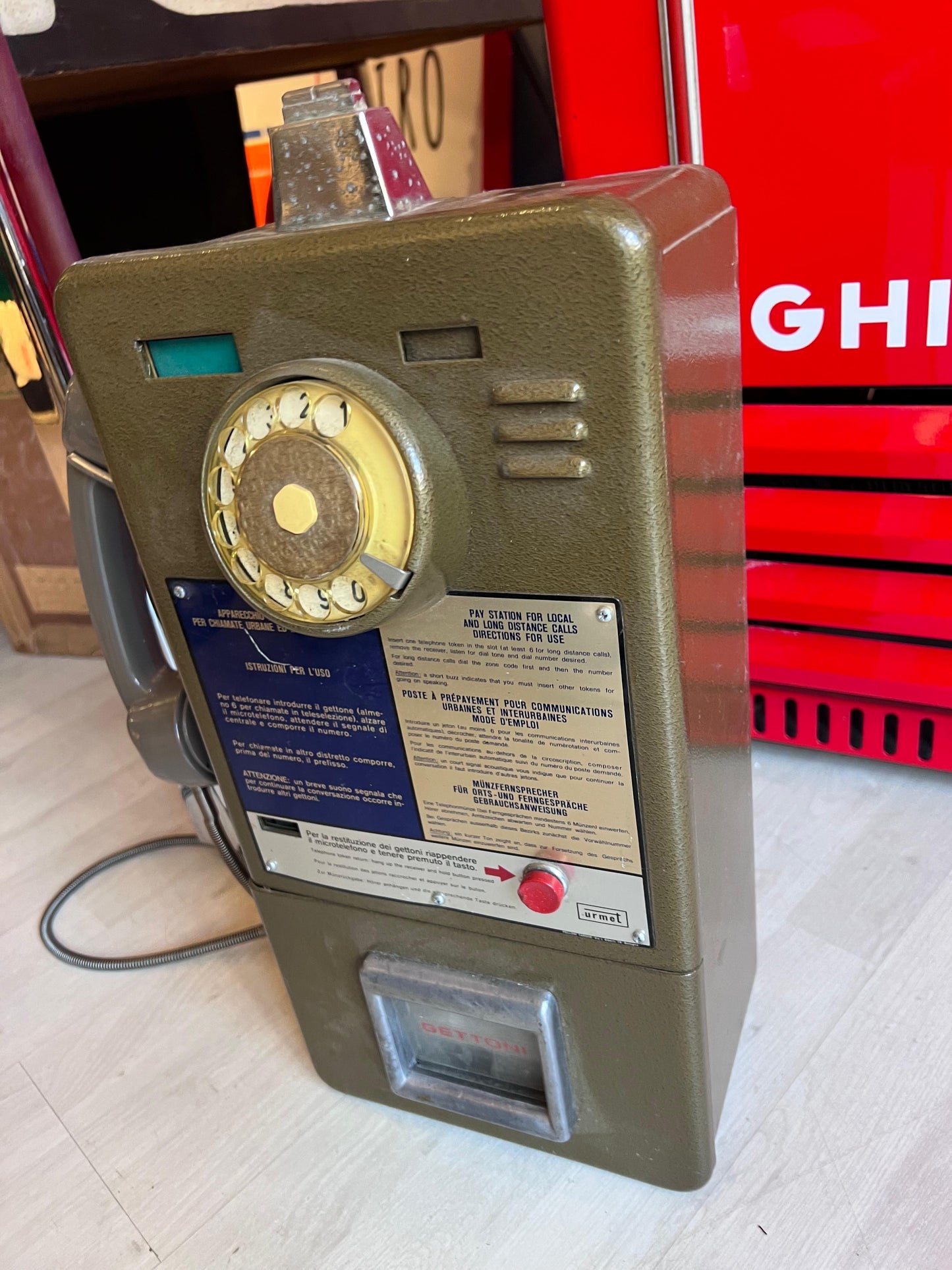 Telefono a gettoni originale