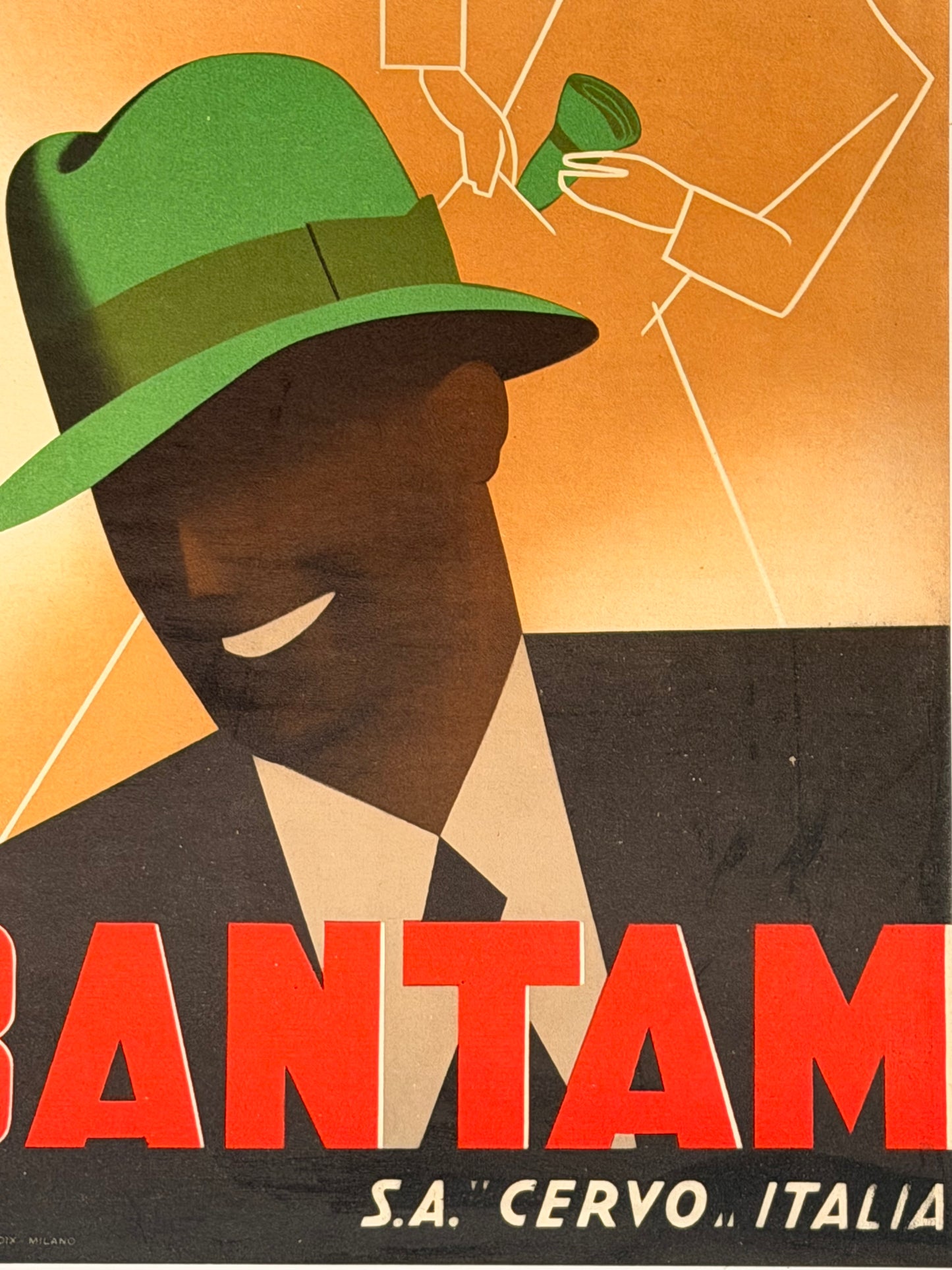 Manifesto pubblicitario originale - Bantam S.A Cervo