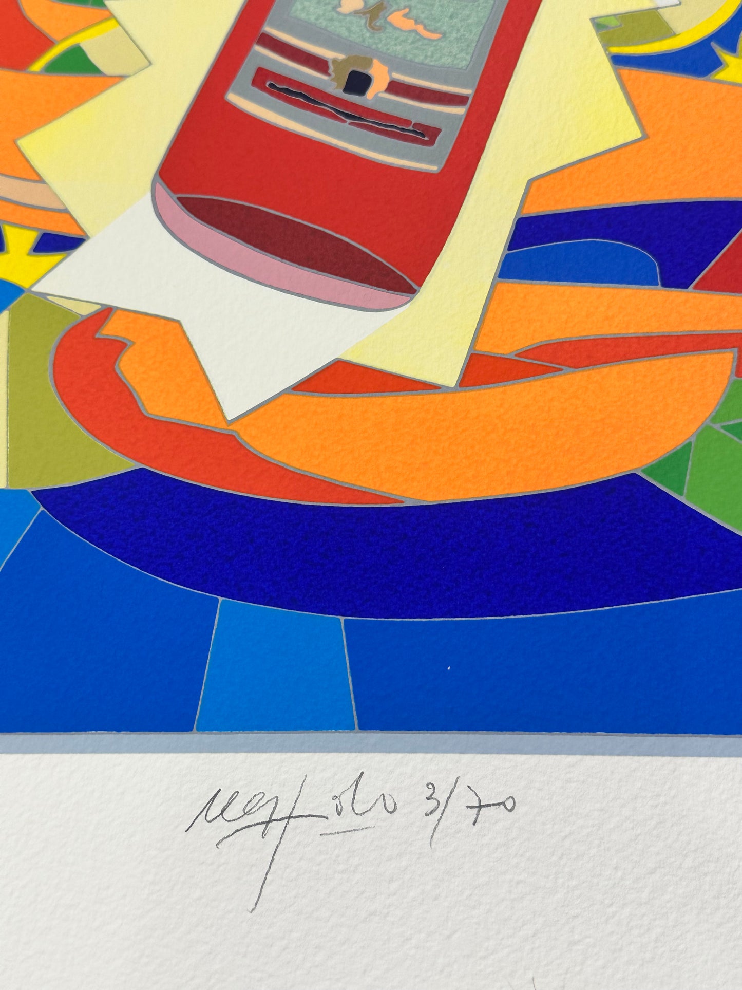 Litografia originale - Campari Ugo Nespolo