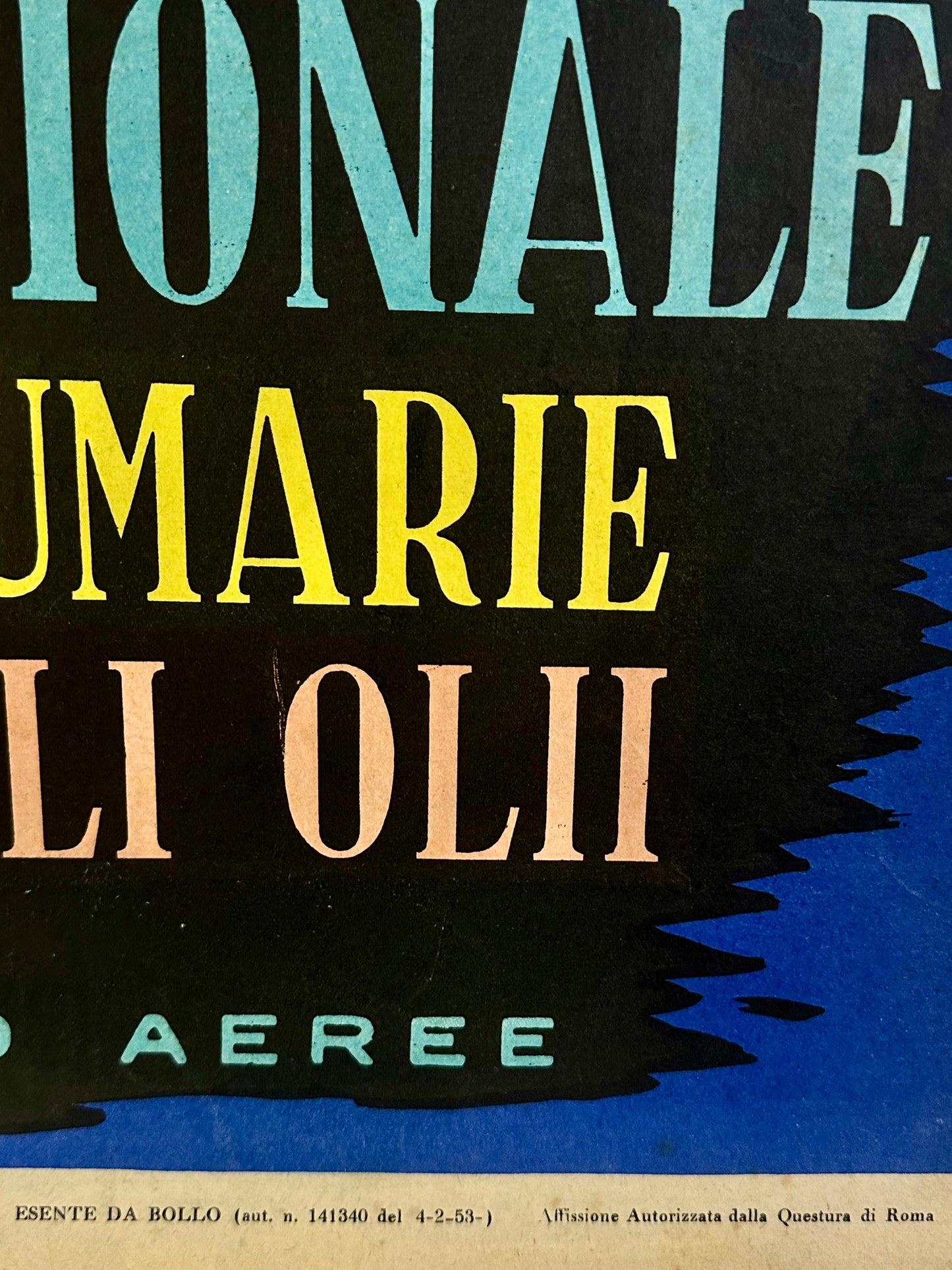 Manifesto pubblicitario originale - Festivale internazionale Reggio Calabria