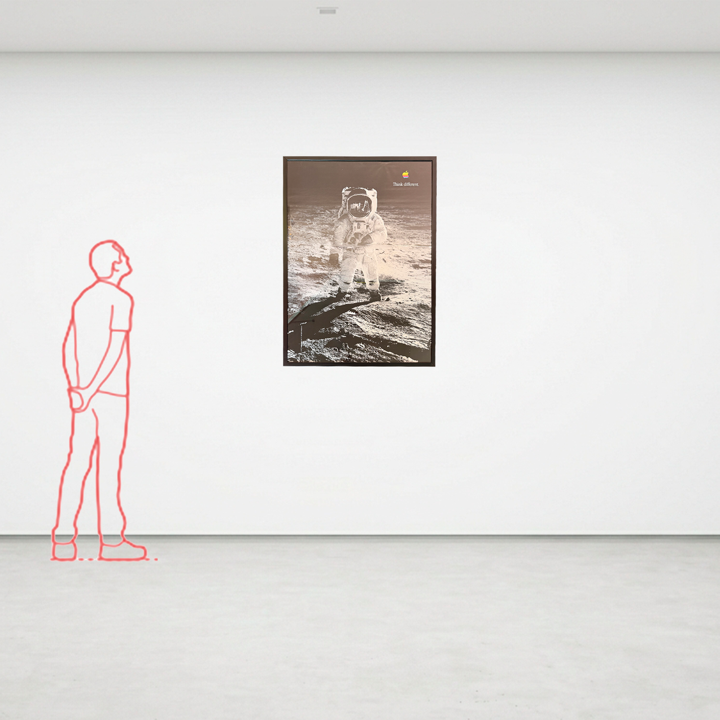Manifesto originale pubblicitario - Apple think different