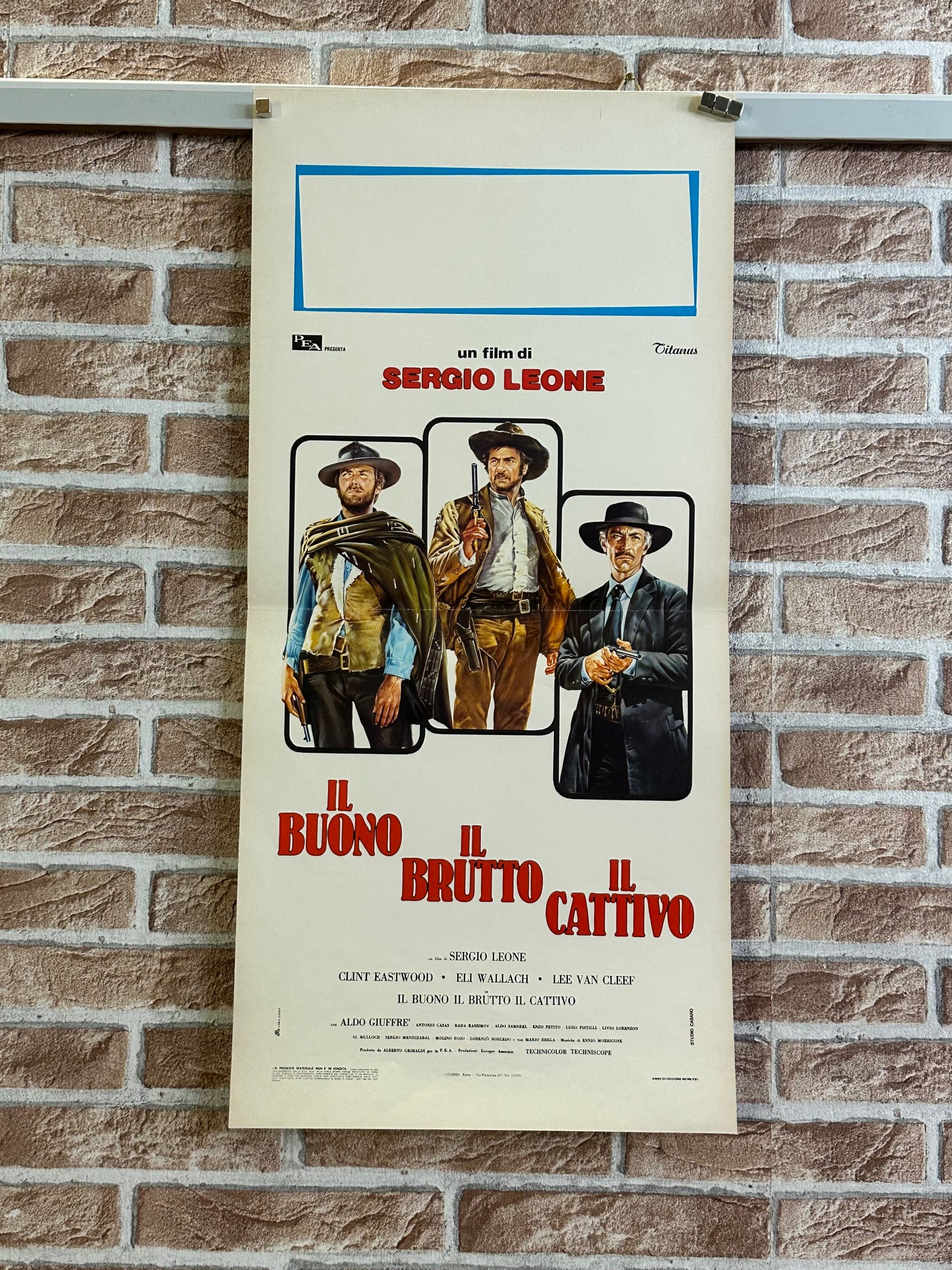 Locandina originale di cinema - Il buono, il brutto, il cattivo