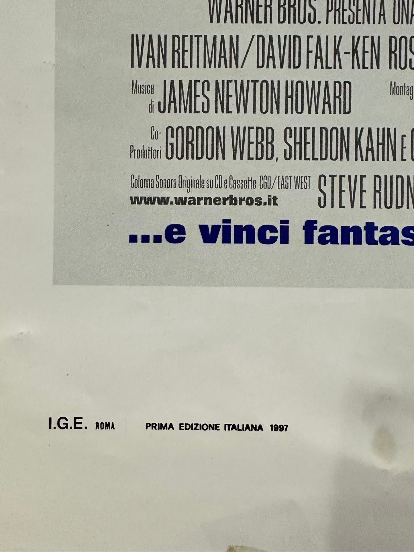 Locandina originale di cinema - Space Jam