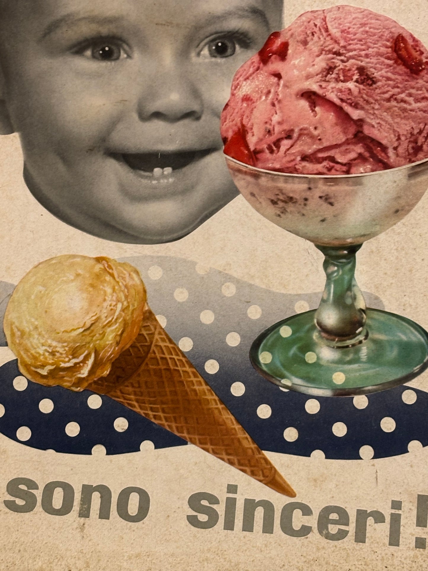 Cartonato pubblicitario originale - Gelati di frutta