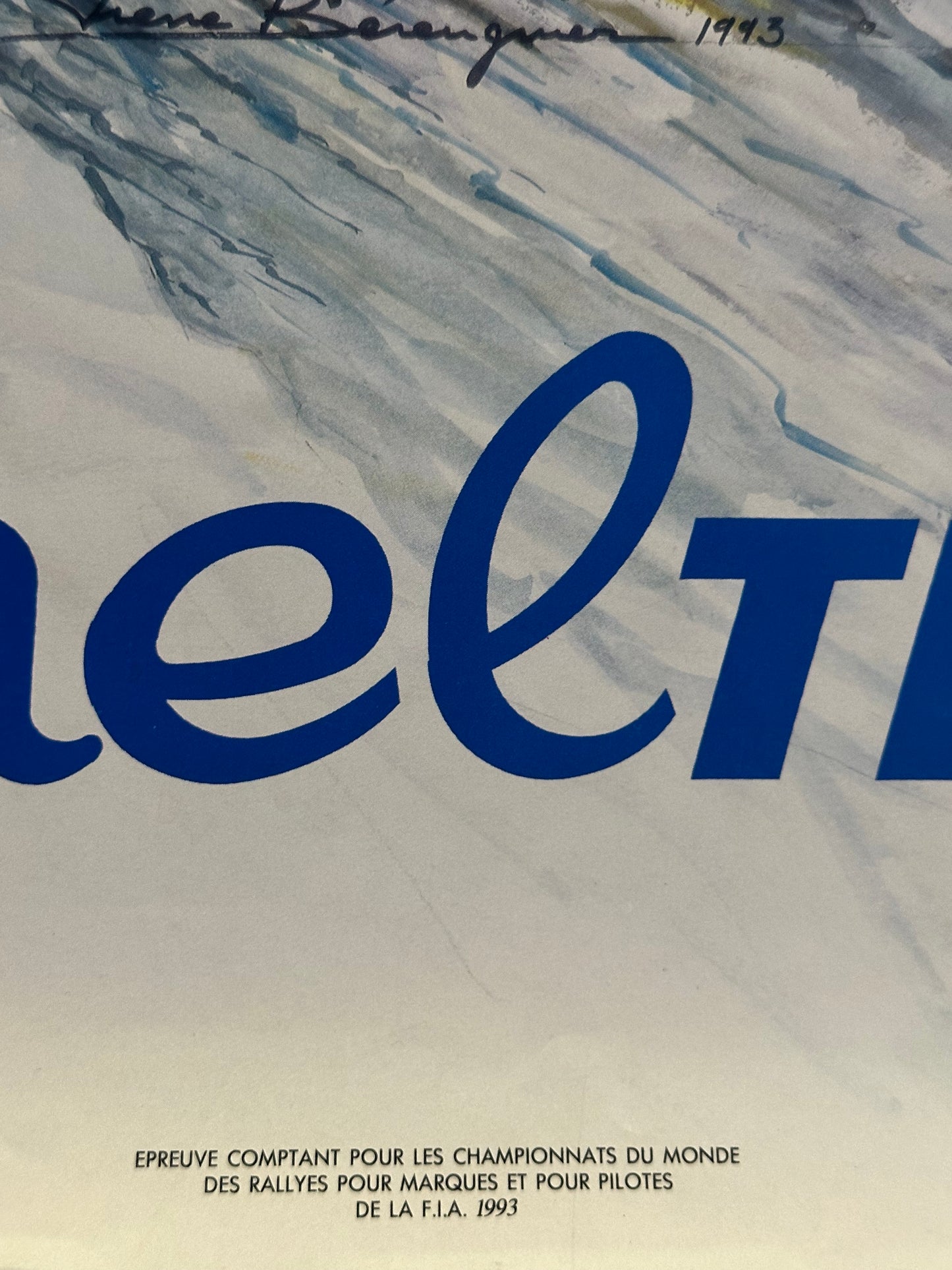 Manifesto pubblicitario originale - Rallye Monte Carlo