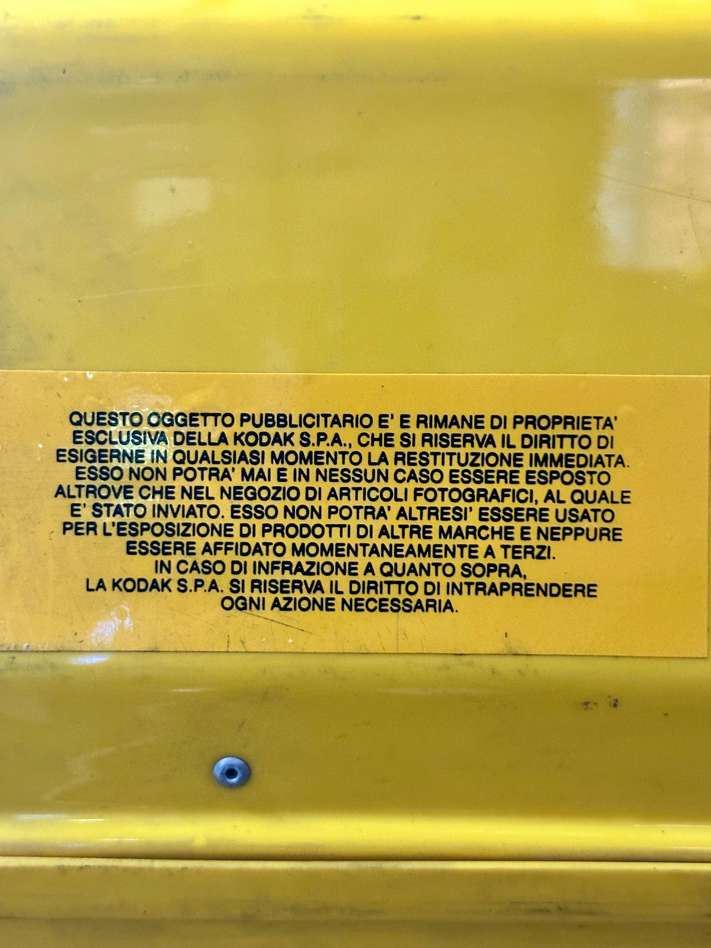 Insegna luminosa - Kodak
