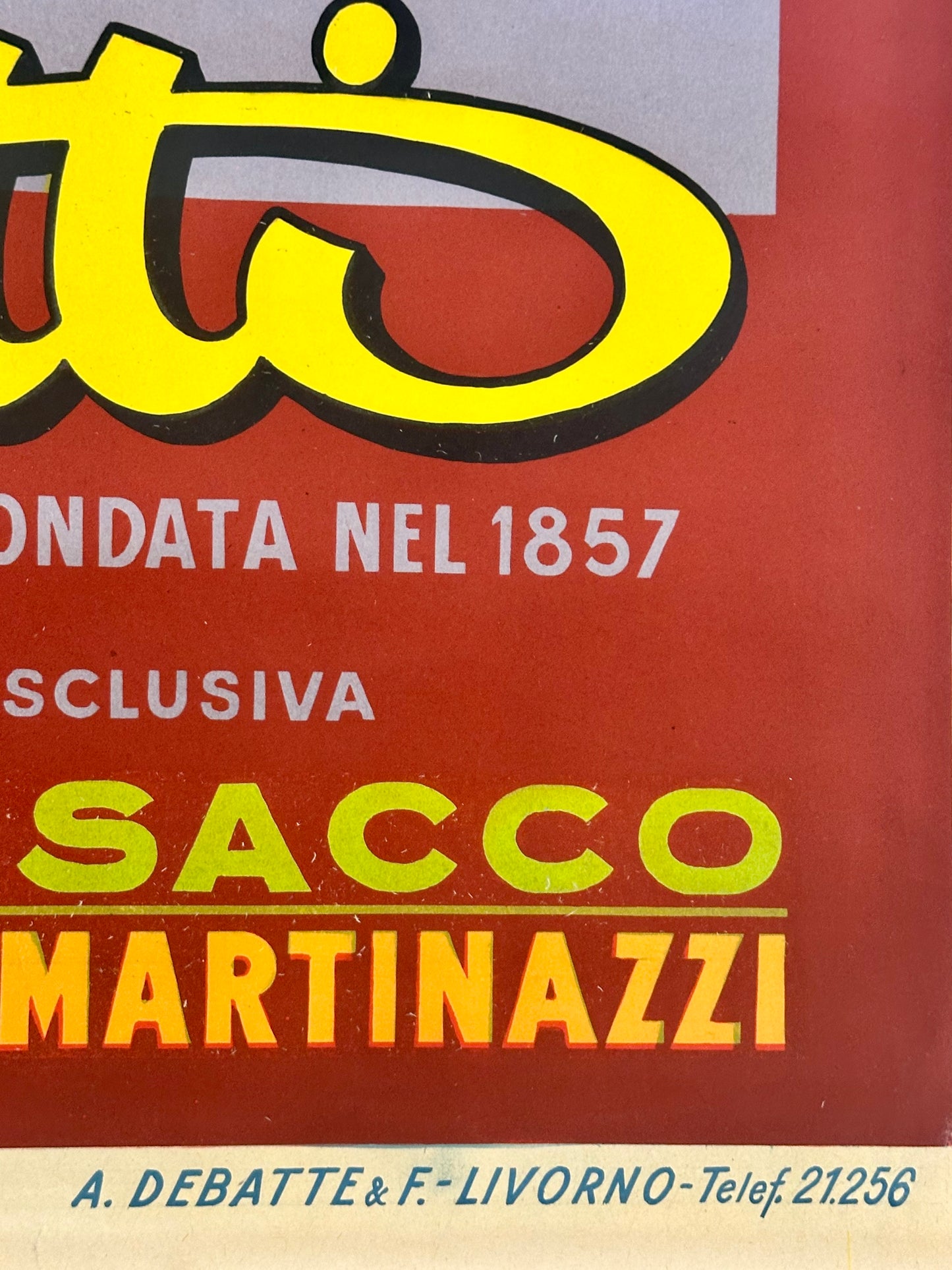 Manifesto pubblicitario originale - Gabutti