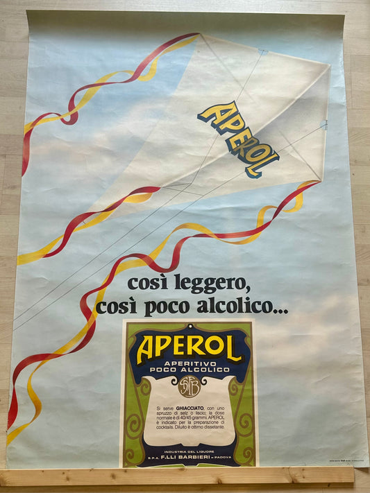 Manifesto pubblicitario originale - Aperol aperitivo poco alcolico