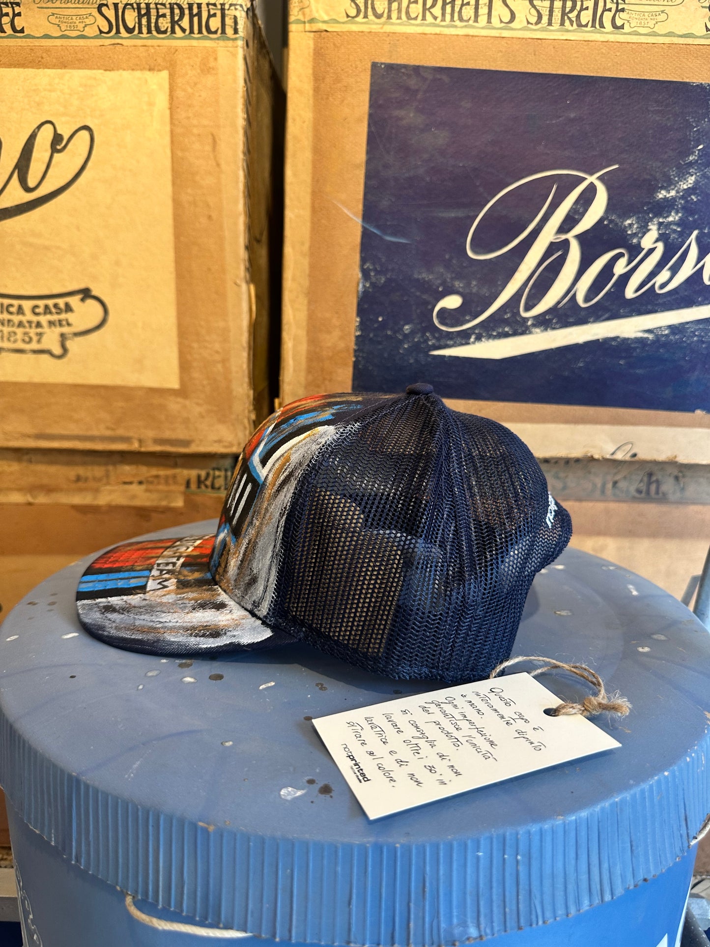 Cappellino disegnato a mano - Martini