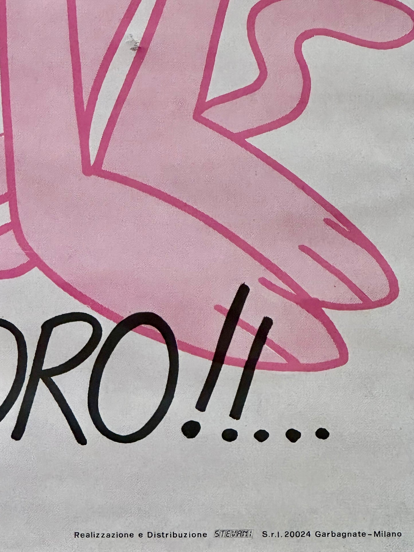 Manifesto originale pubblicitario - Pantera Rosa
