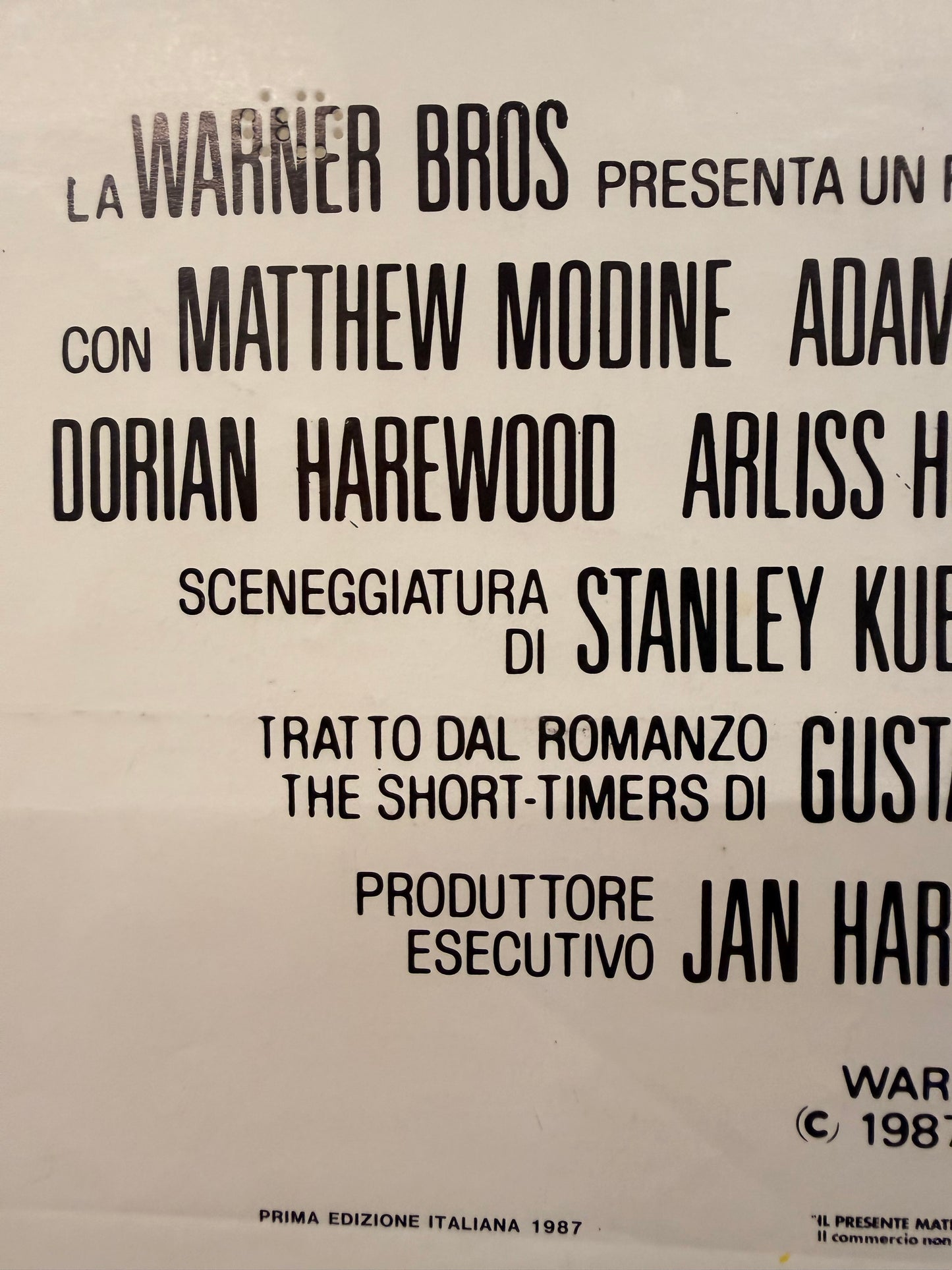 Locandina di cinema - Full Metal Jacket - Kubrick