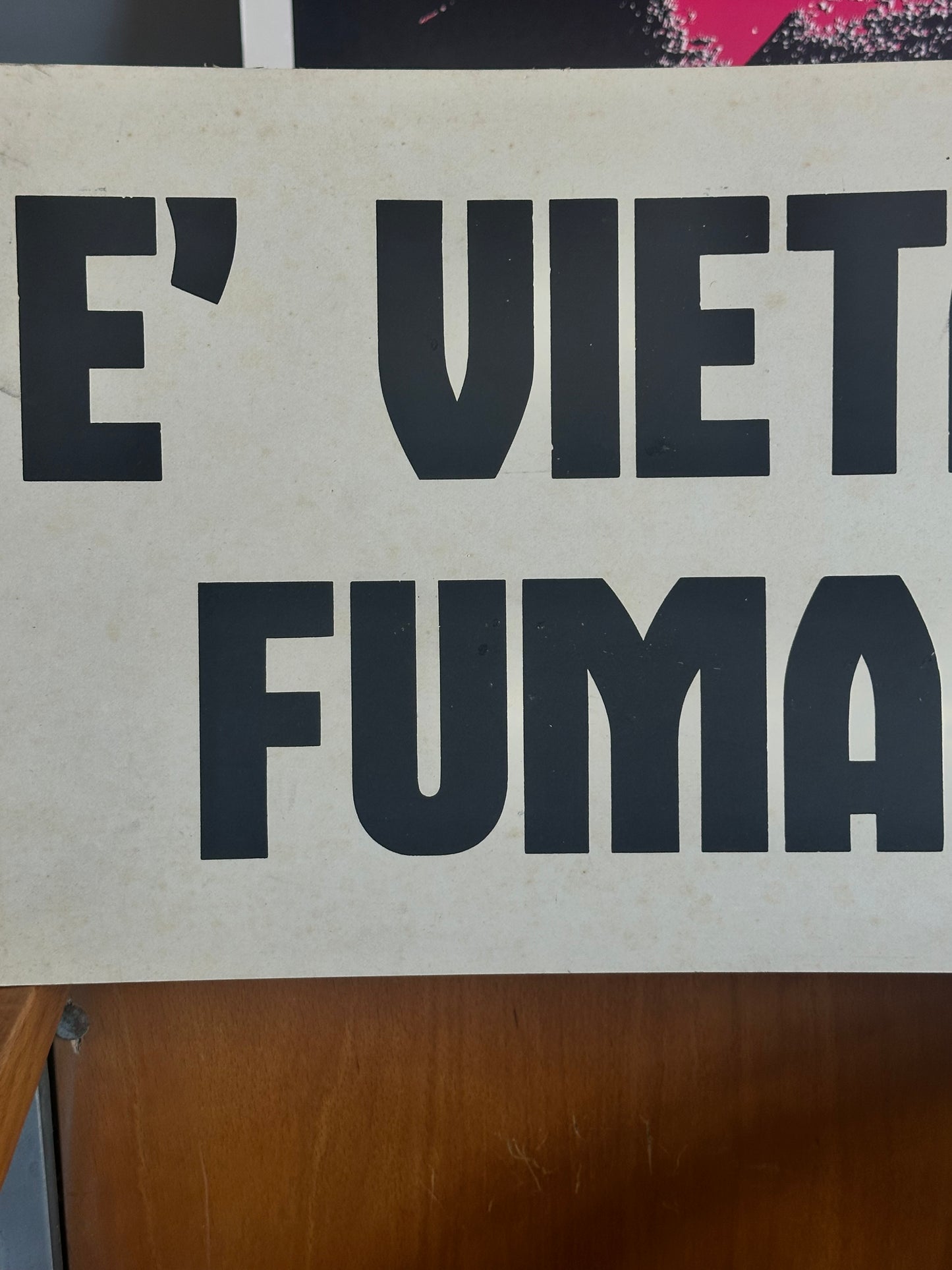 Cartonato pubblicitario - Vietato Fumare