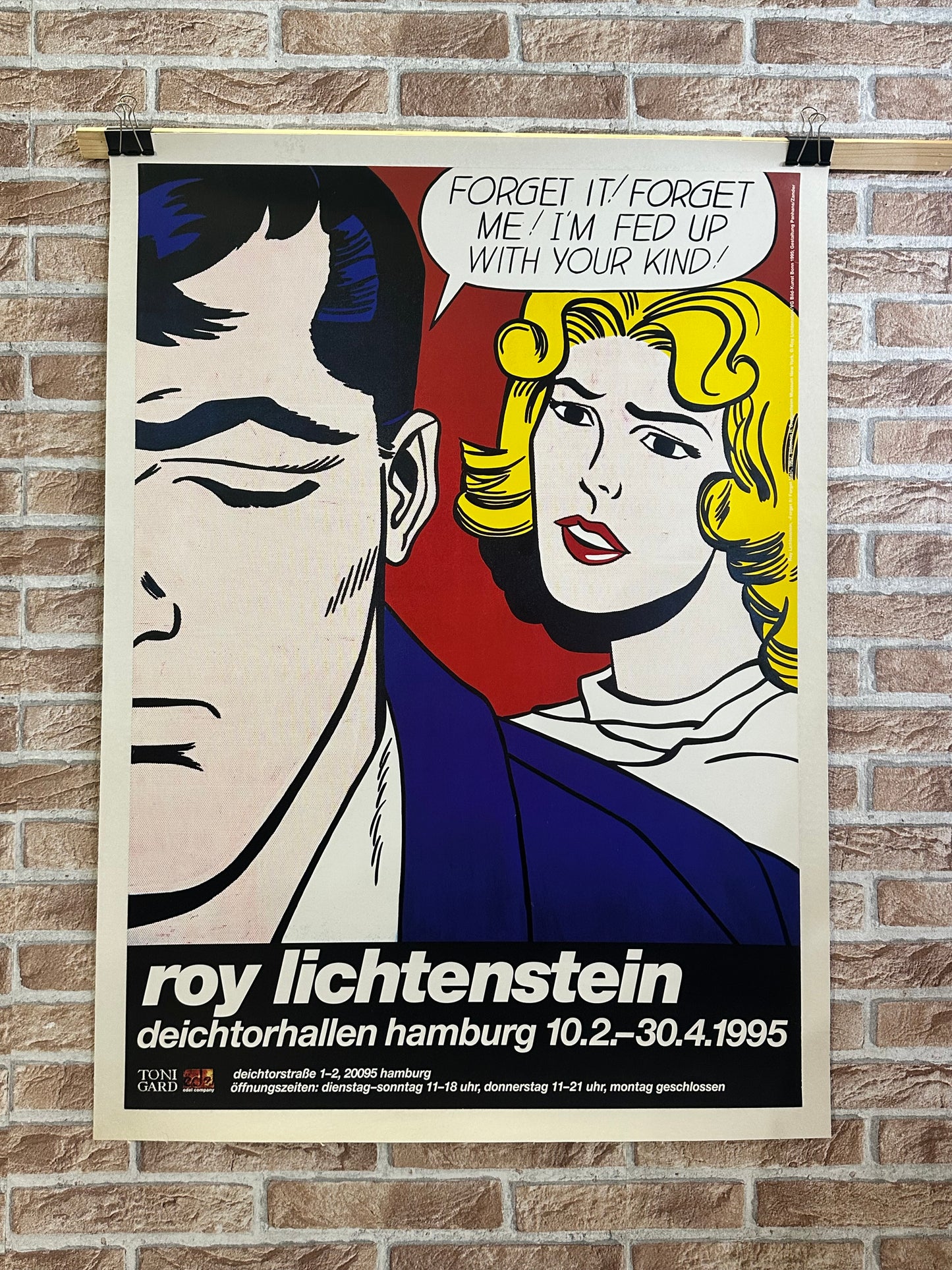 Manifesto pubblicitario originale - Roy lichtenstein