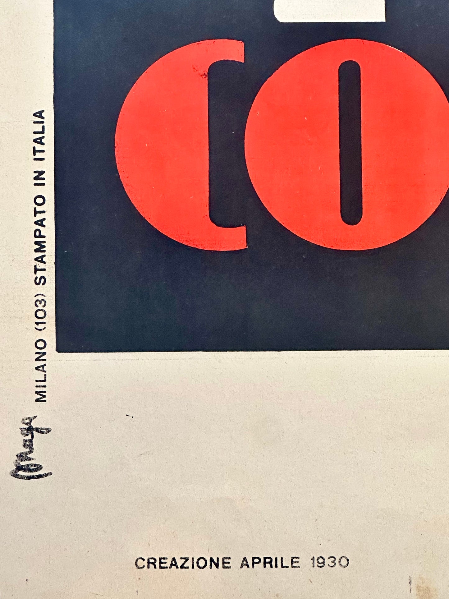 Manifesto pubblicitario originale - Cicli Cossu Sardegna