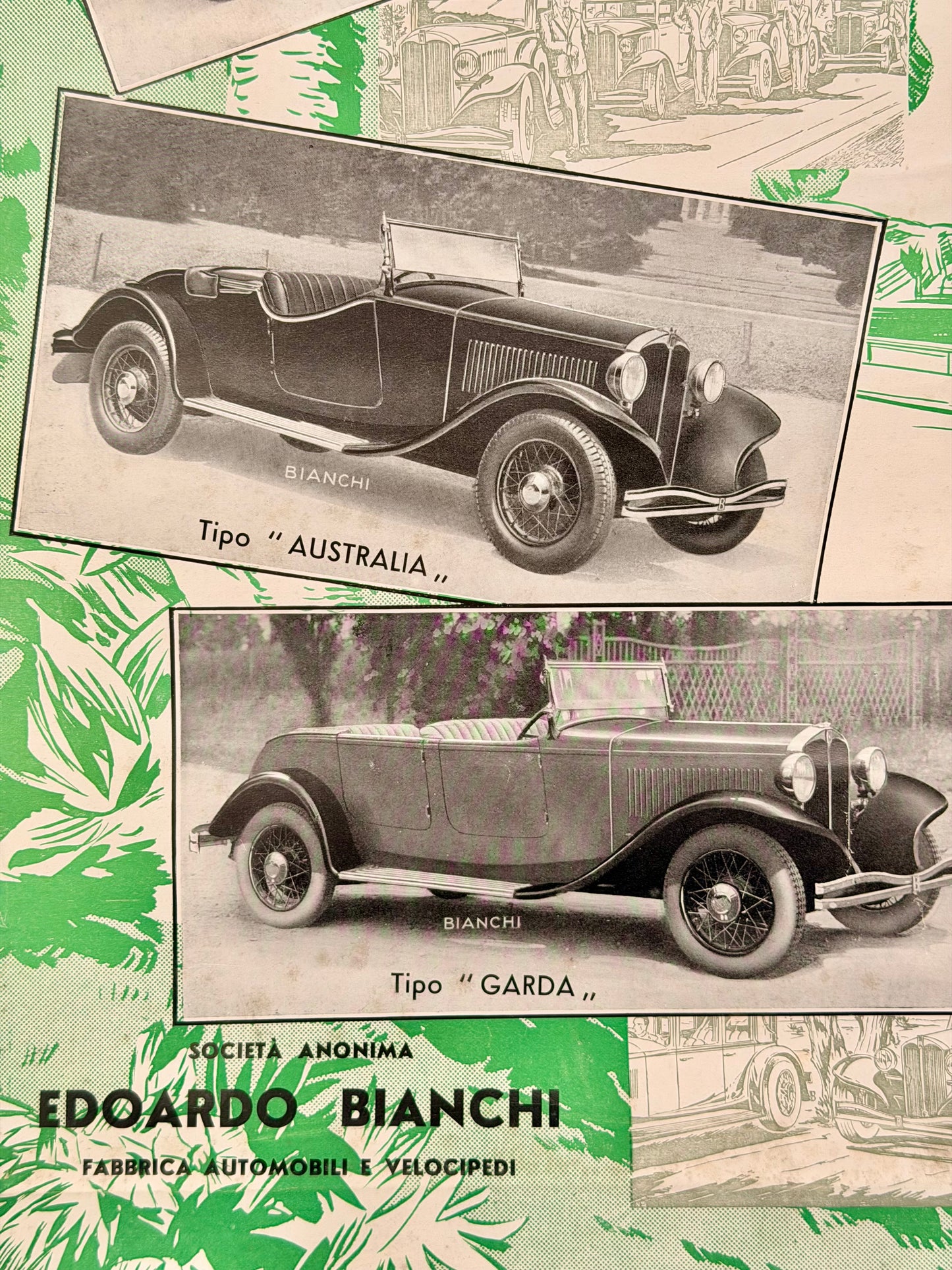 Manifesto pubblicitario originale - Bianchi - Milano