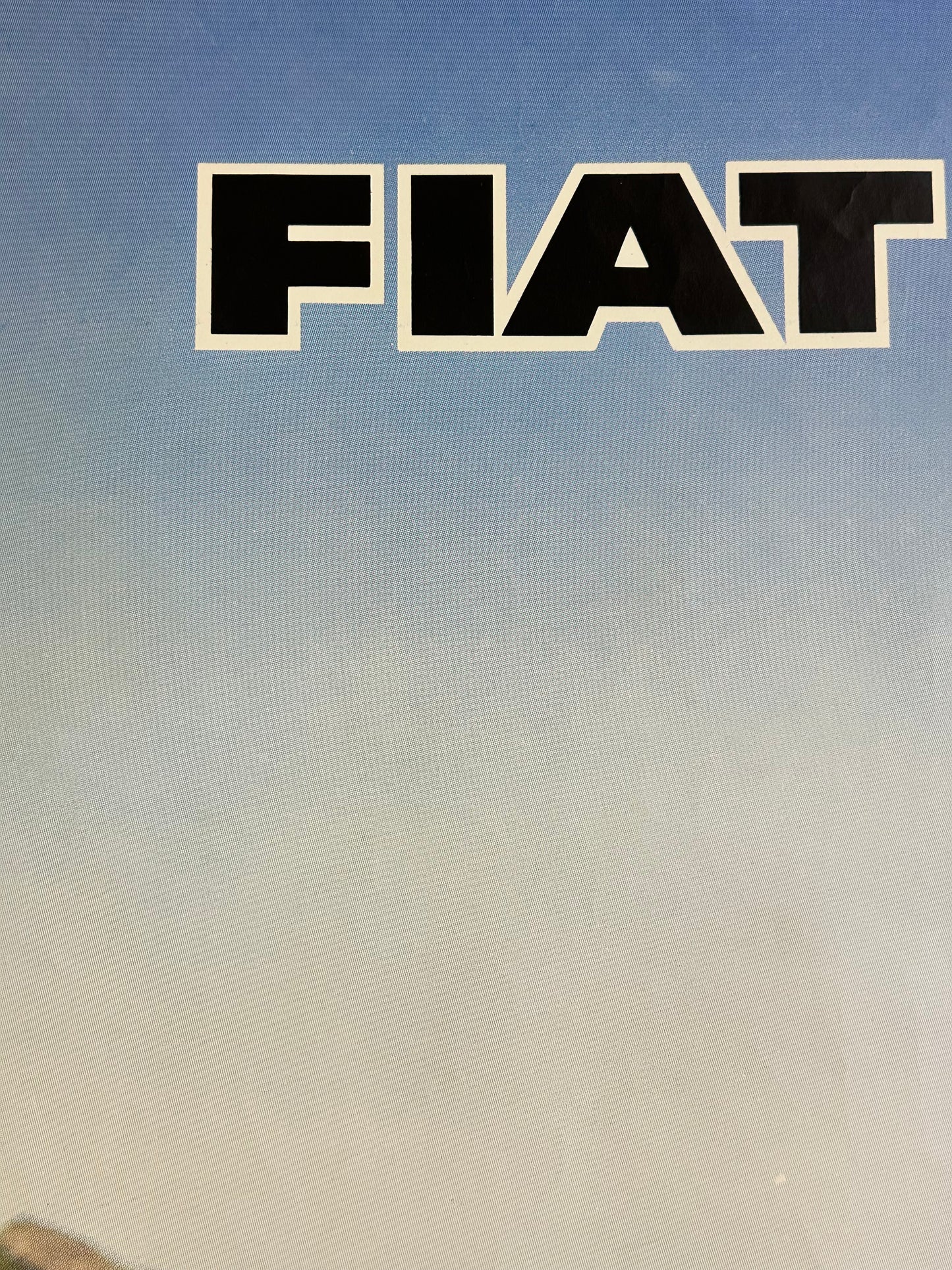 Manifesto pubblicitario originale - Fiat 1100