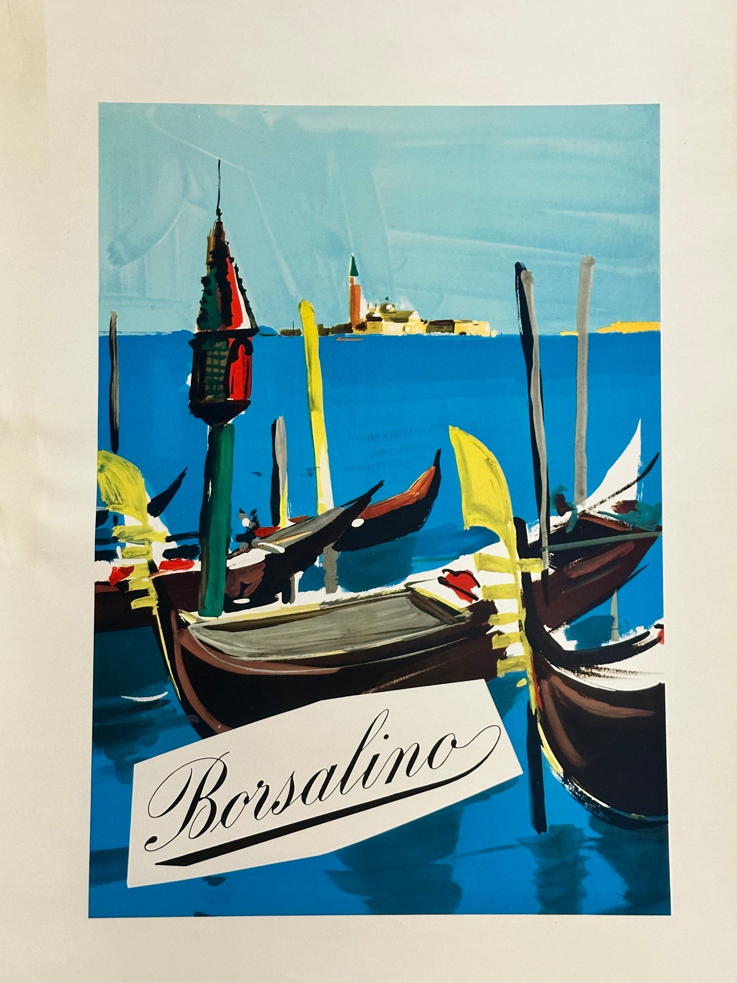 Manifesto pubblicitario originale - Borsalino Venezia