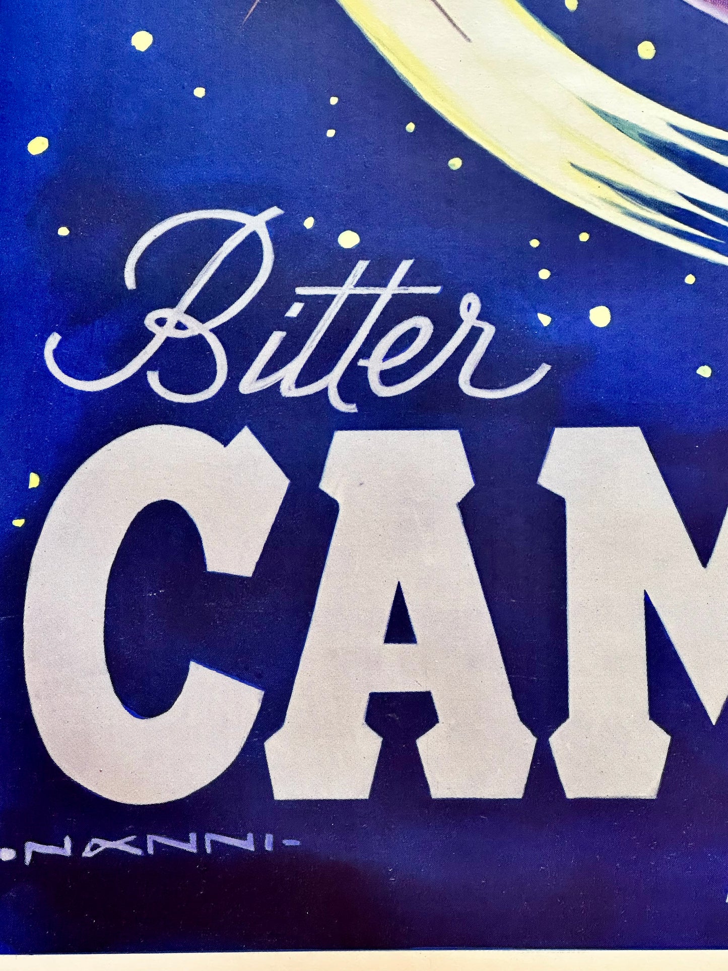 Manifesto pubblicitario originale - Bitter Campari astri