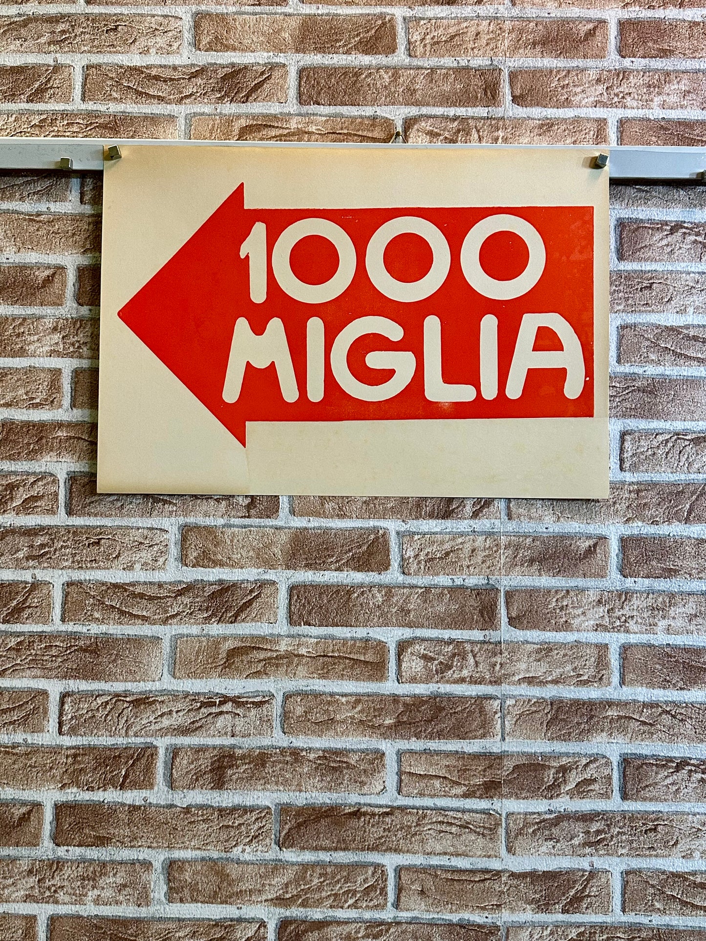 Manifesto pubblicitario originale - Mille miglia