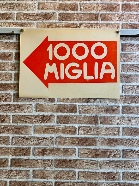 Manifesto pubblicitario originale - Mille miglia