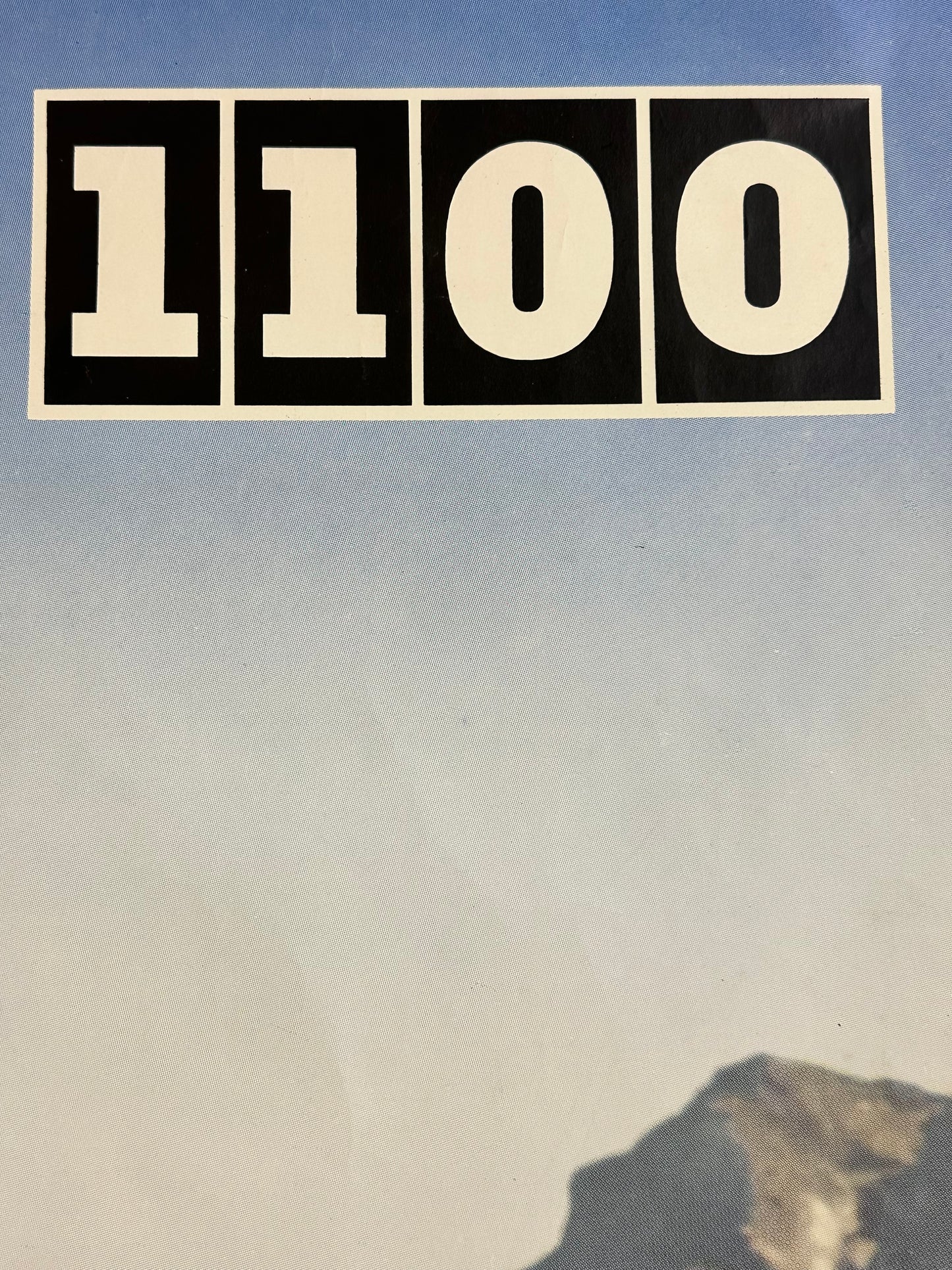 Manifesto pubblicitario originale - Fiat 1100