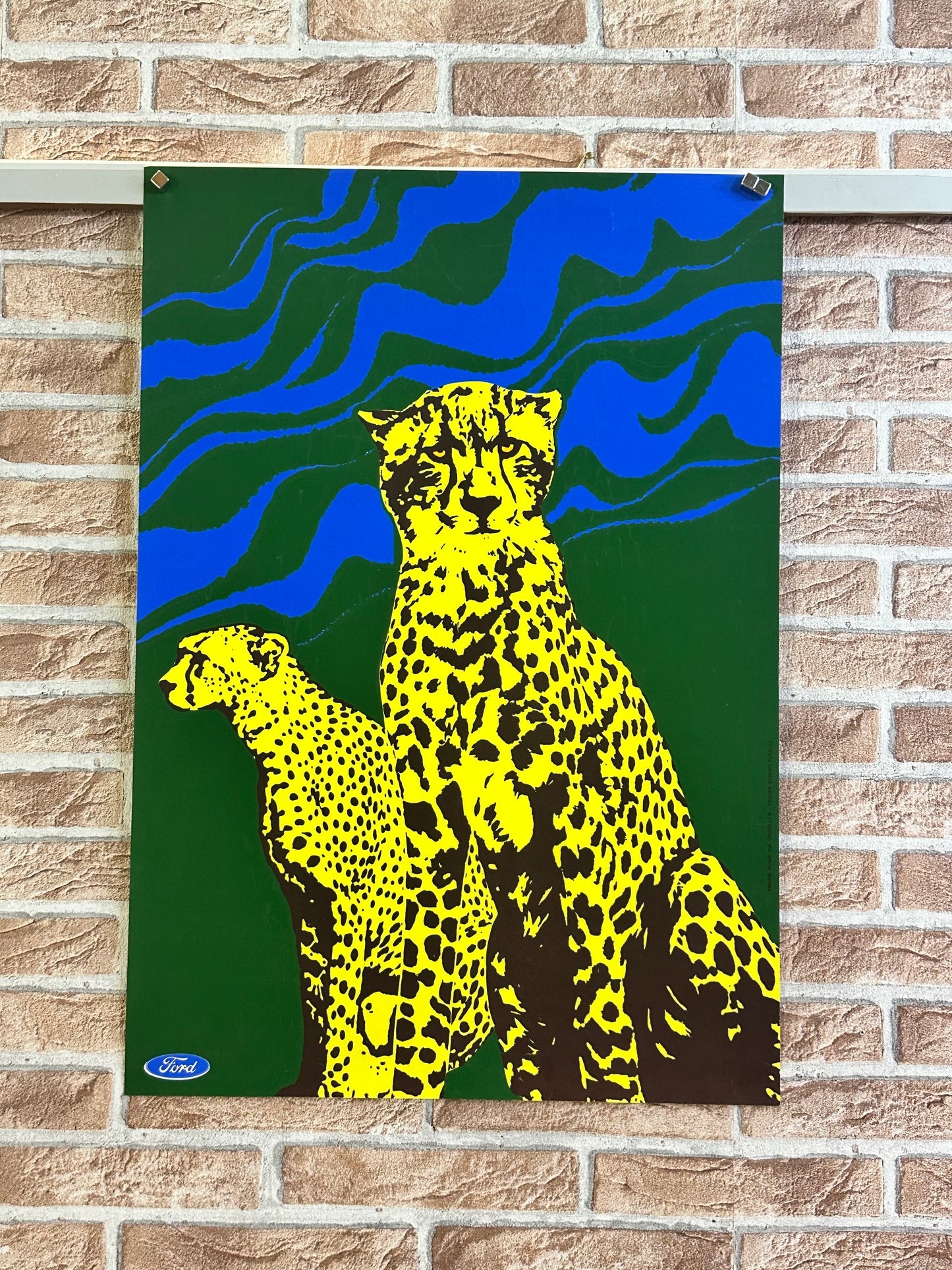 Manifesto pubblicitario originale - Ford leopardo