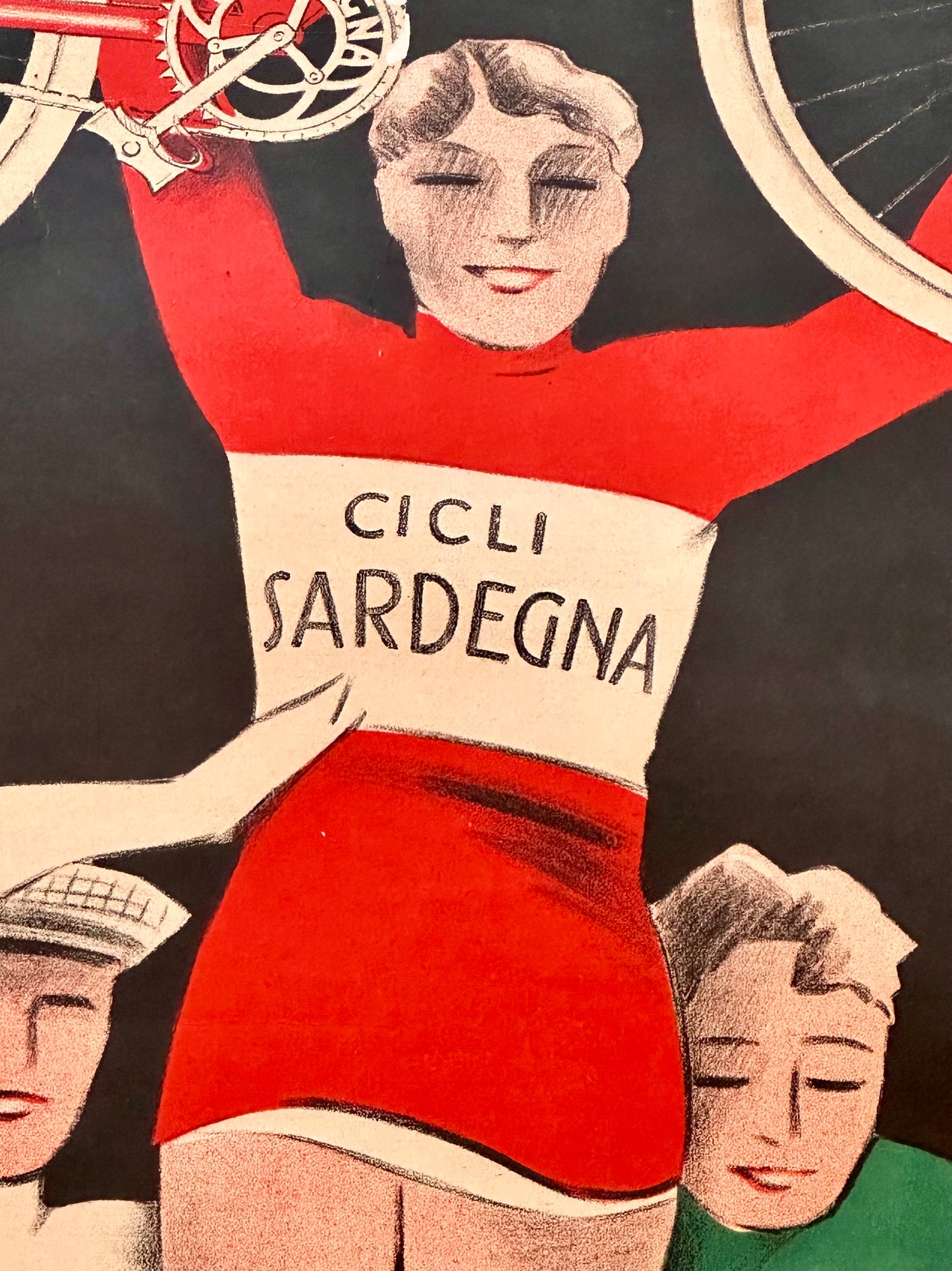 Manifesto pubblicitario originale - Cicli Cossu Sardegna