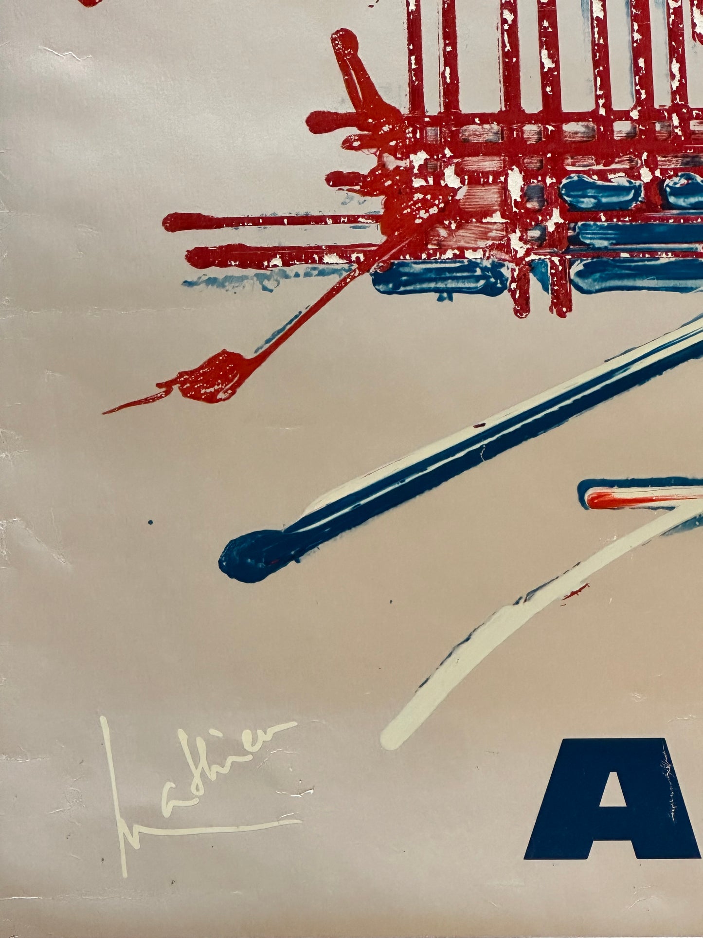 Manifesto pubblicitario originale - Airfrance USA