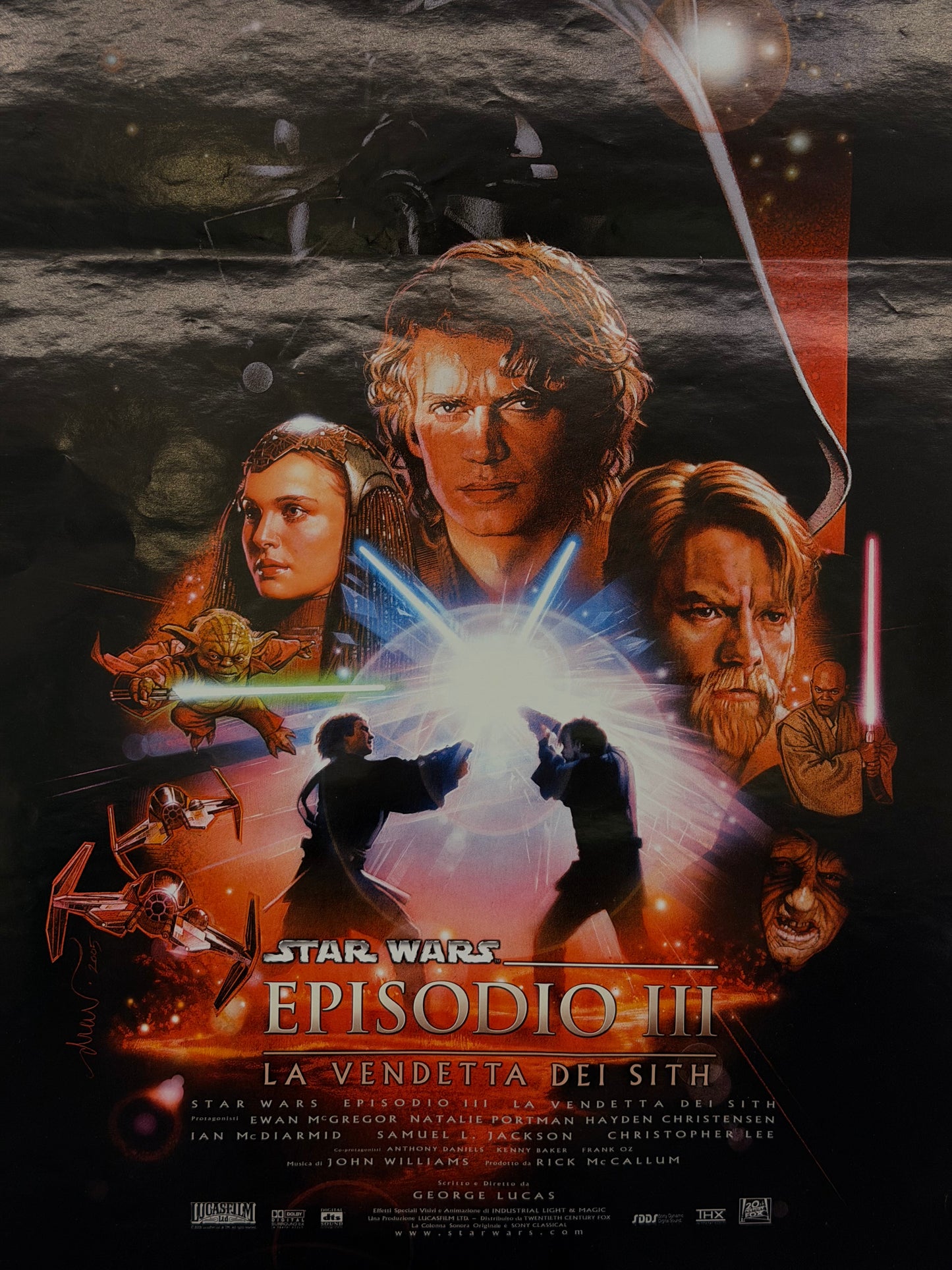 Locandina di cinema - Guerre Stellari Episodio III La Vendetta dei Sith