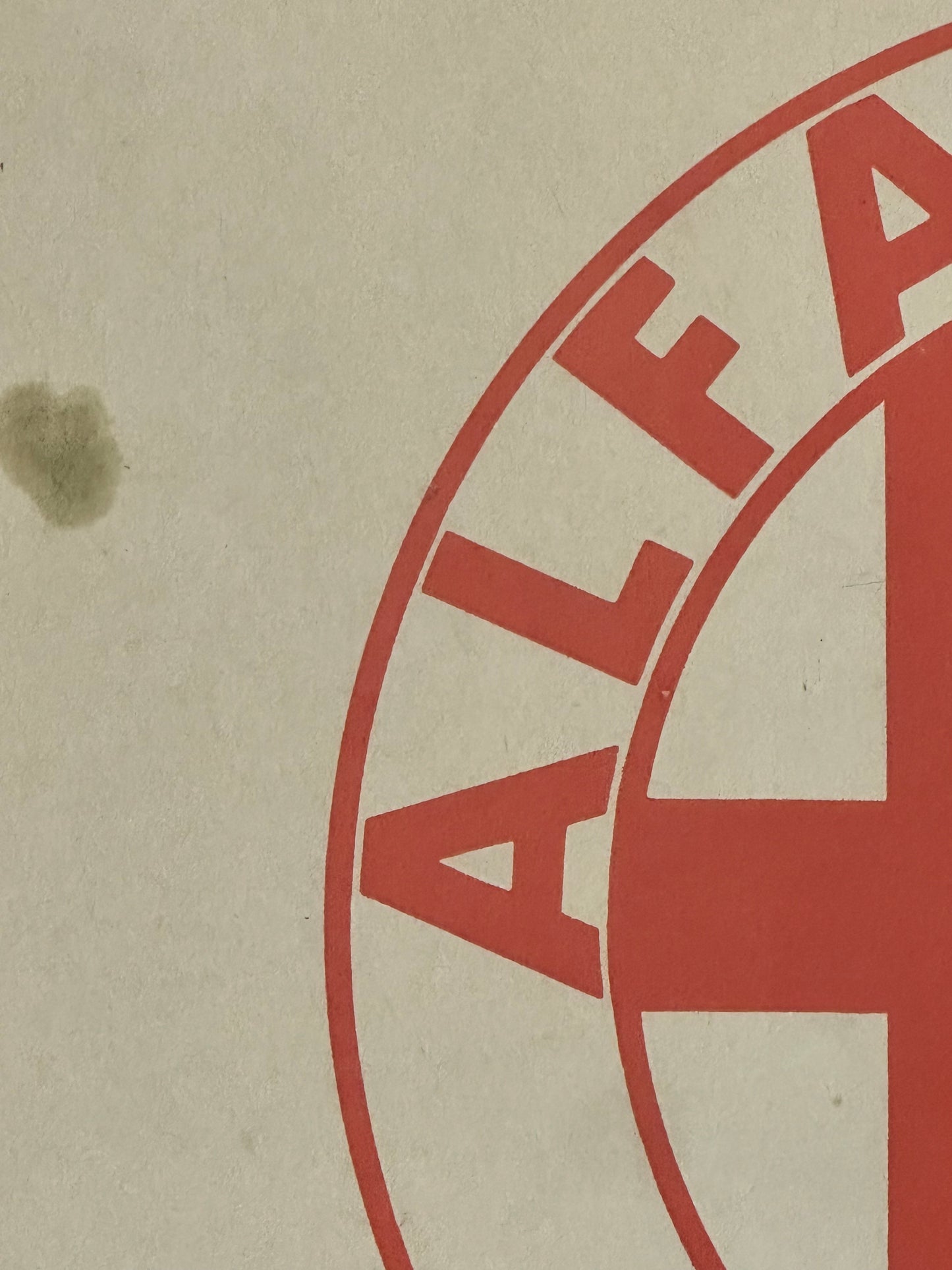 Manifesto pubblicitario originale - Alfa Romeo