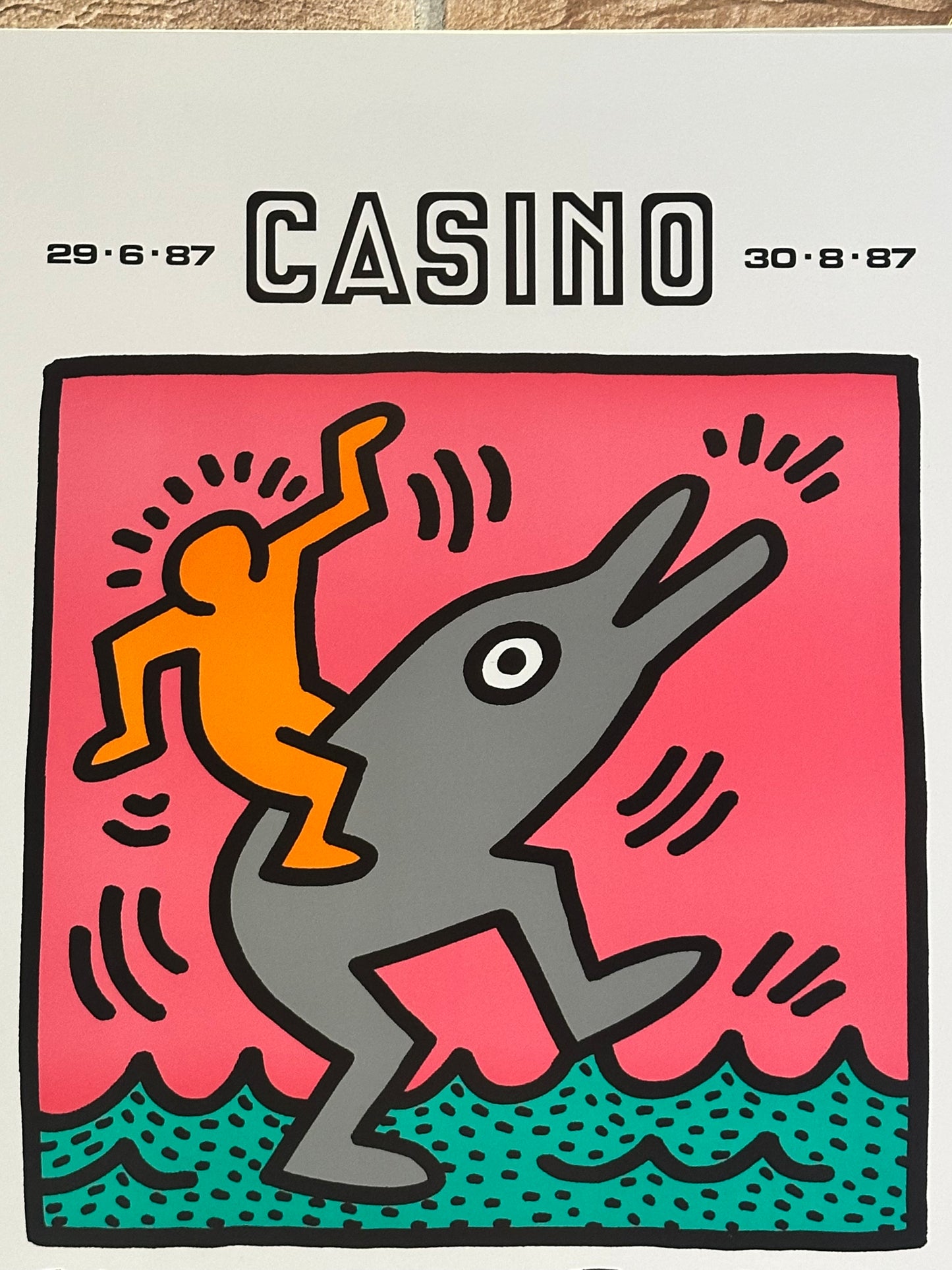 Manifesto pubblicitario decorativo - Keith Haring (after)