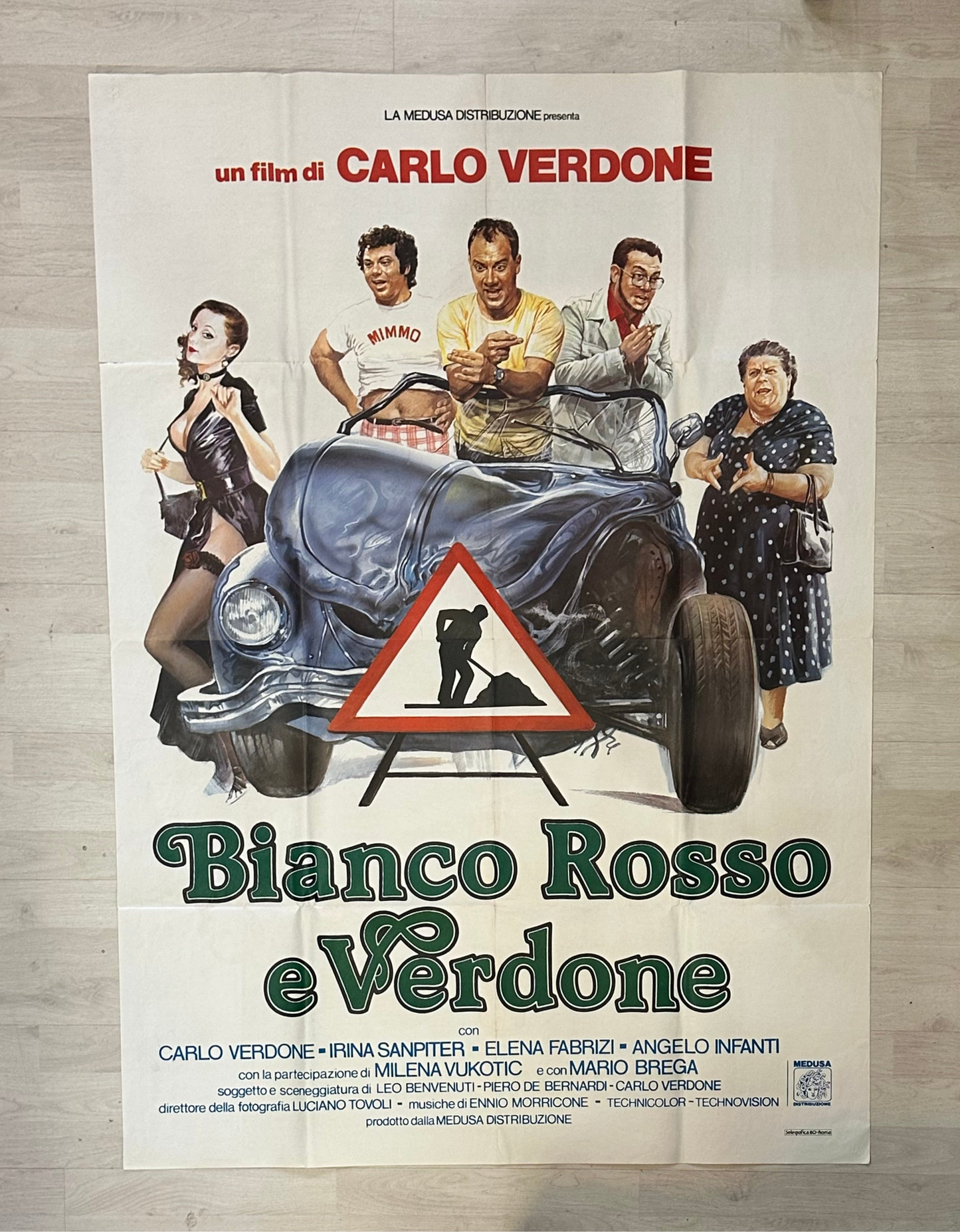 Manifesto originale de Cinema - Bianco Rosso e Verdone