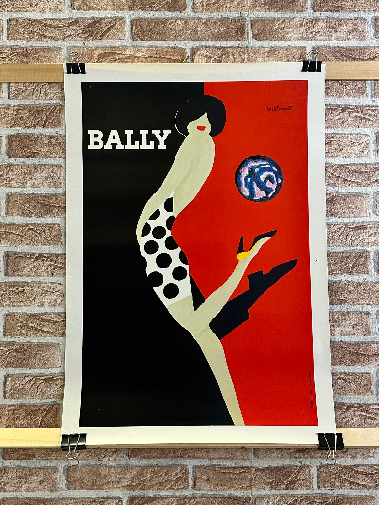 Manifesto pubblicitario originale - Bally