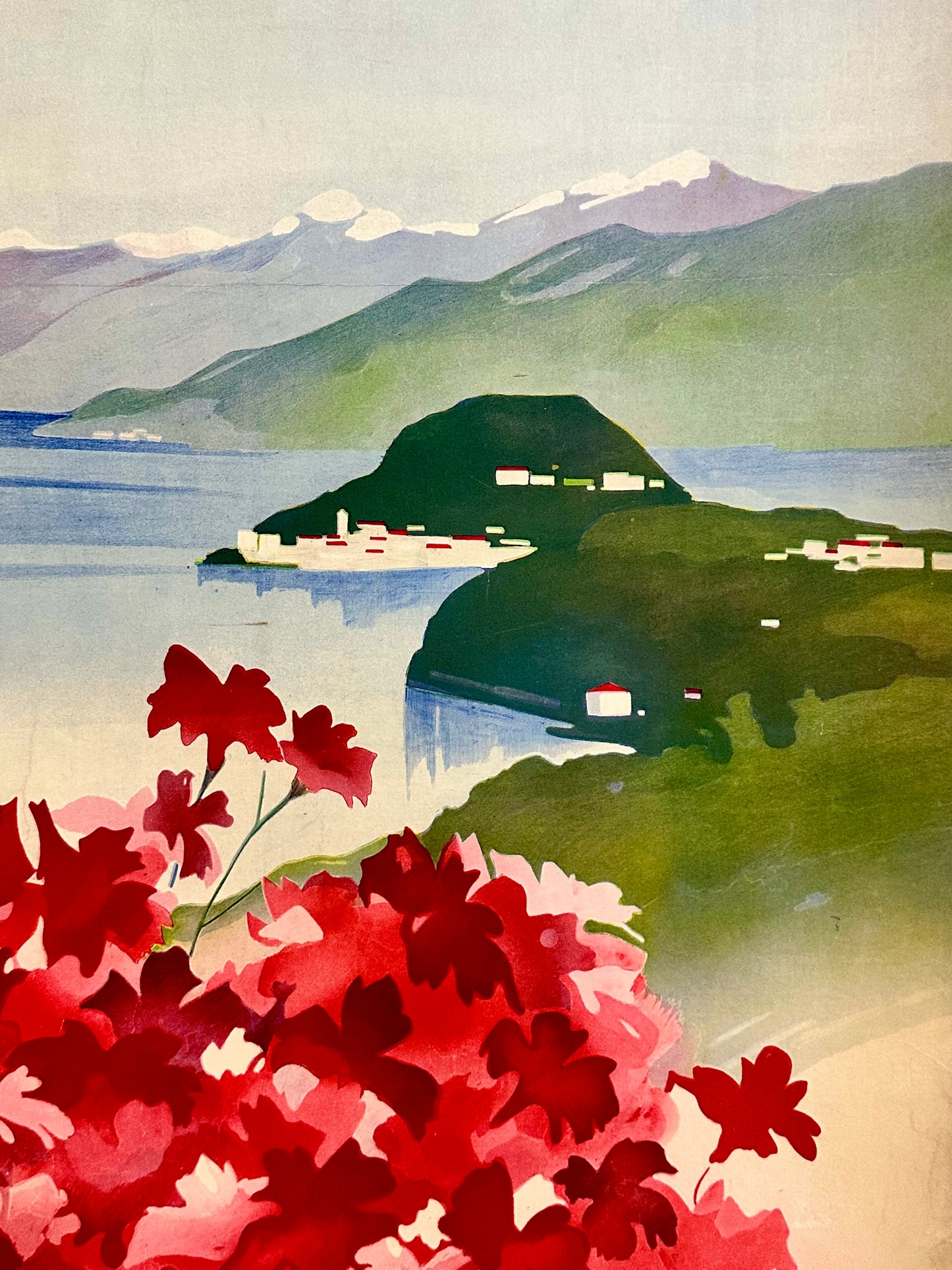 Manifesto pubblicitario originale - ENIT Lago di Como