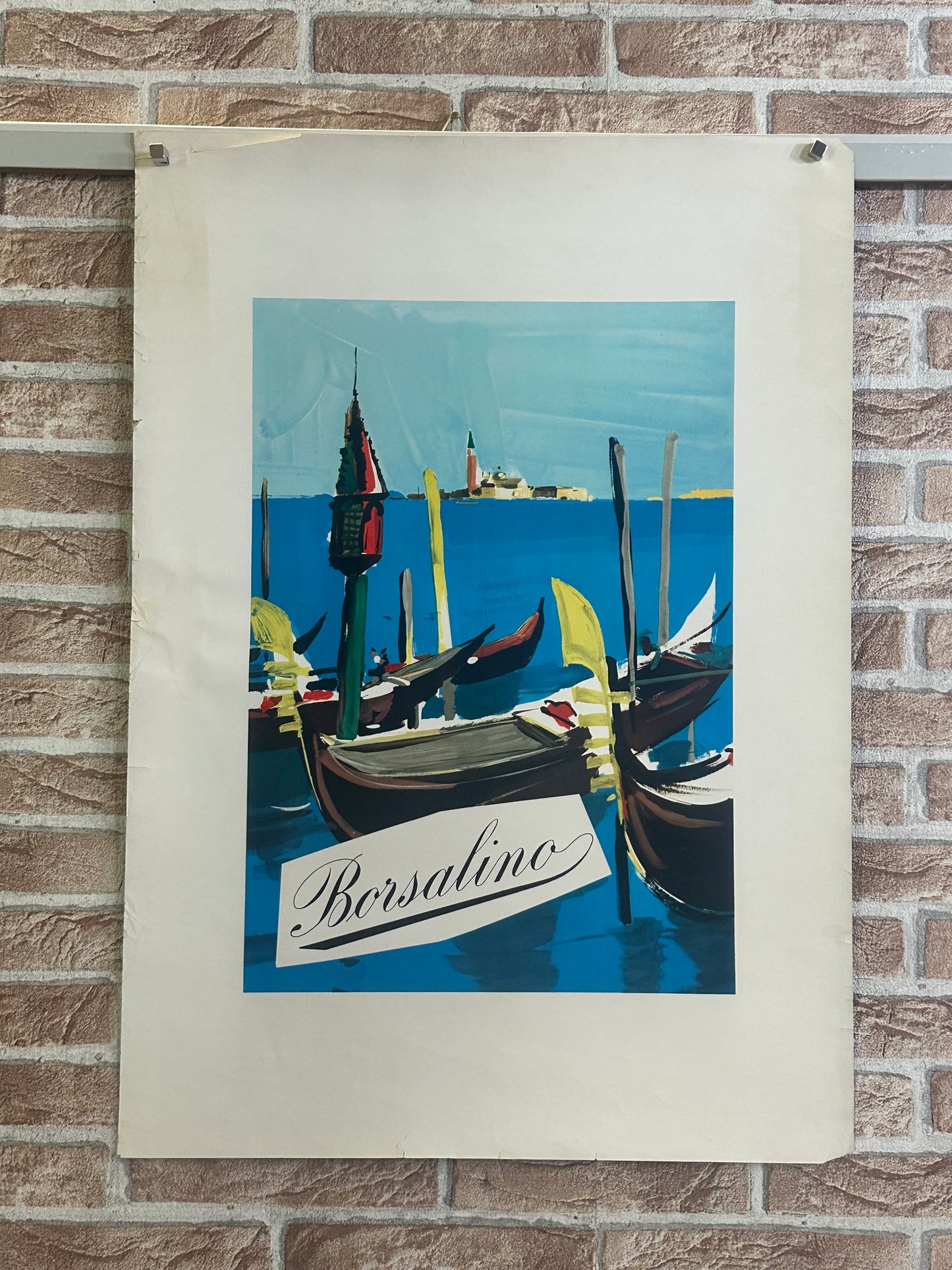 Manifesto pubblicitario originale - Borsalino Venezia