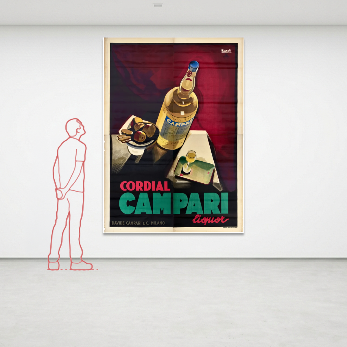 Manifesto pubblicitario originale - Campari Cordial - Nizzoli