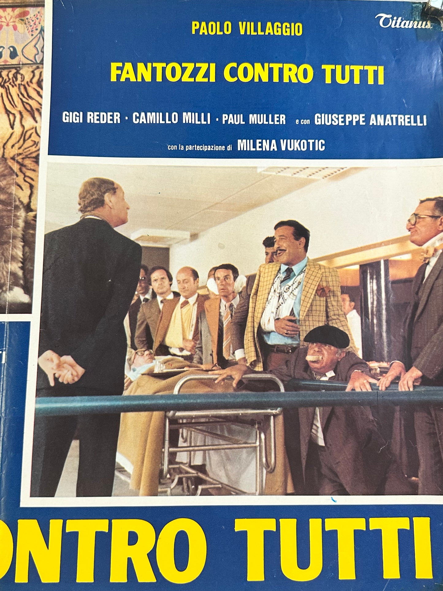 Fotobusta originale di cinema - Fantozzi contro tutti