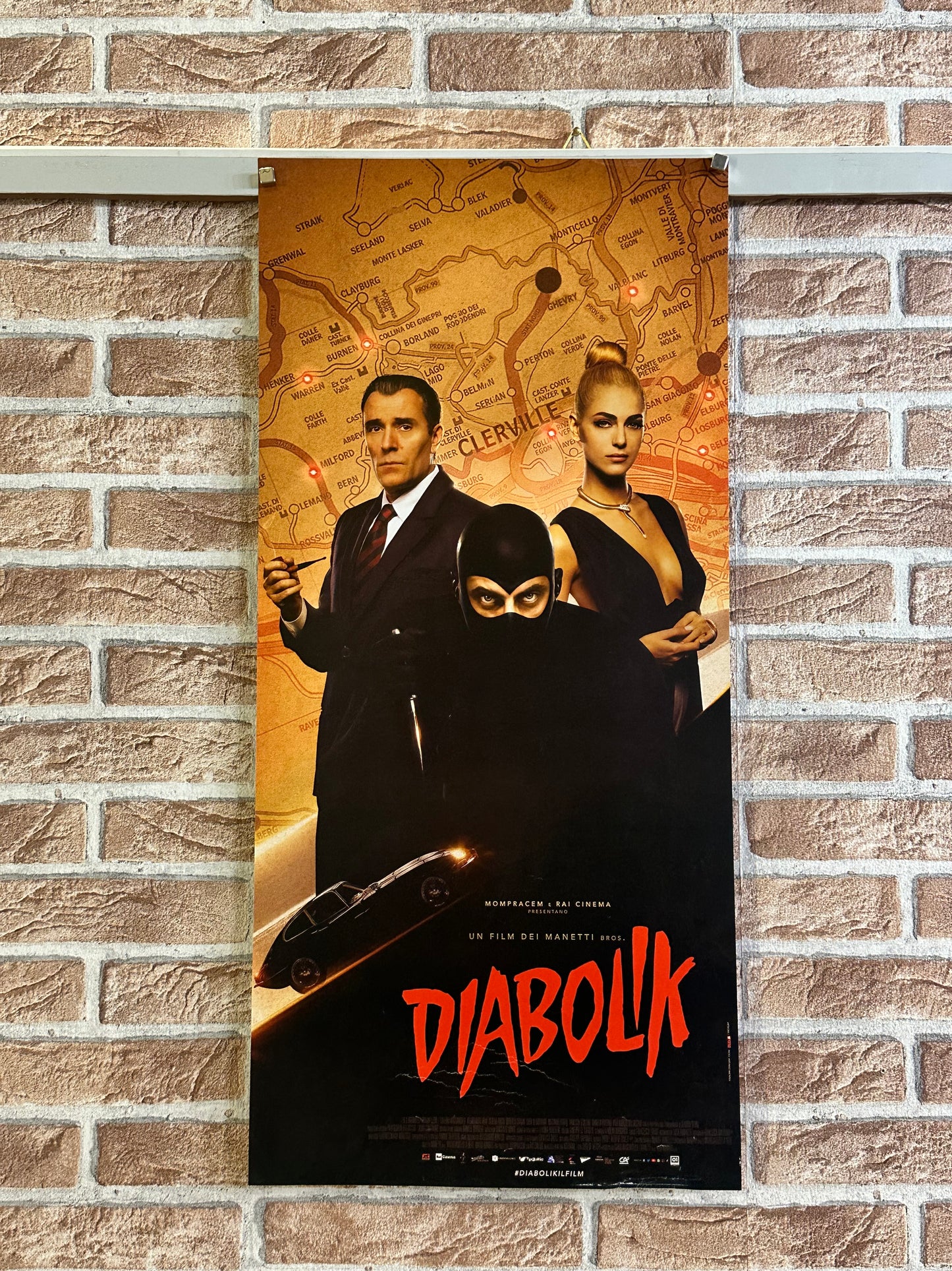 Locandina originale di cinema - "Diabolik"