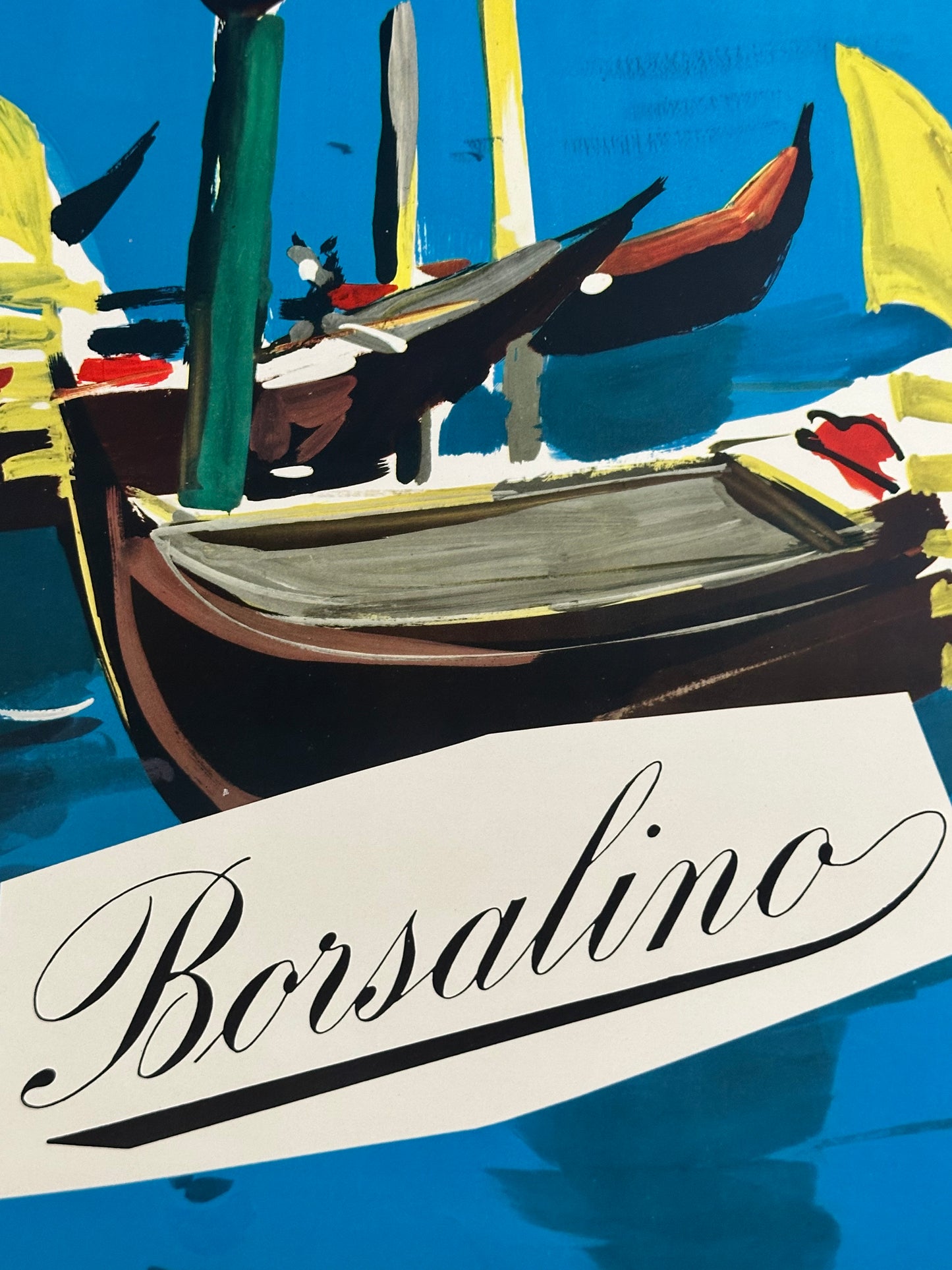 Manifesto pubblicitario originale - Borsalino Venezia