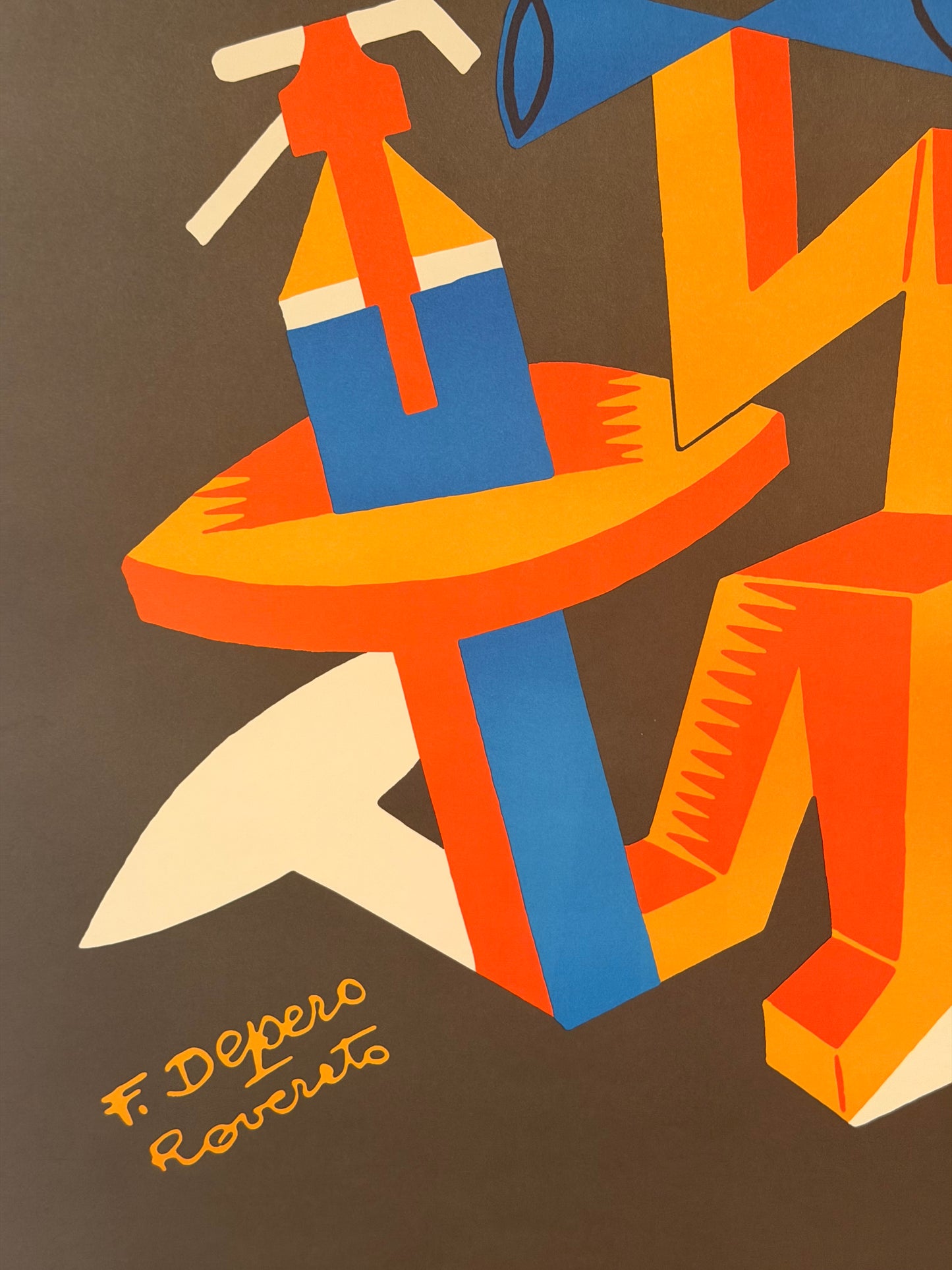 Manifesto decorativo pubblicitario - Bitter Campari Depero