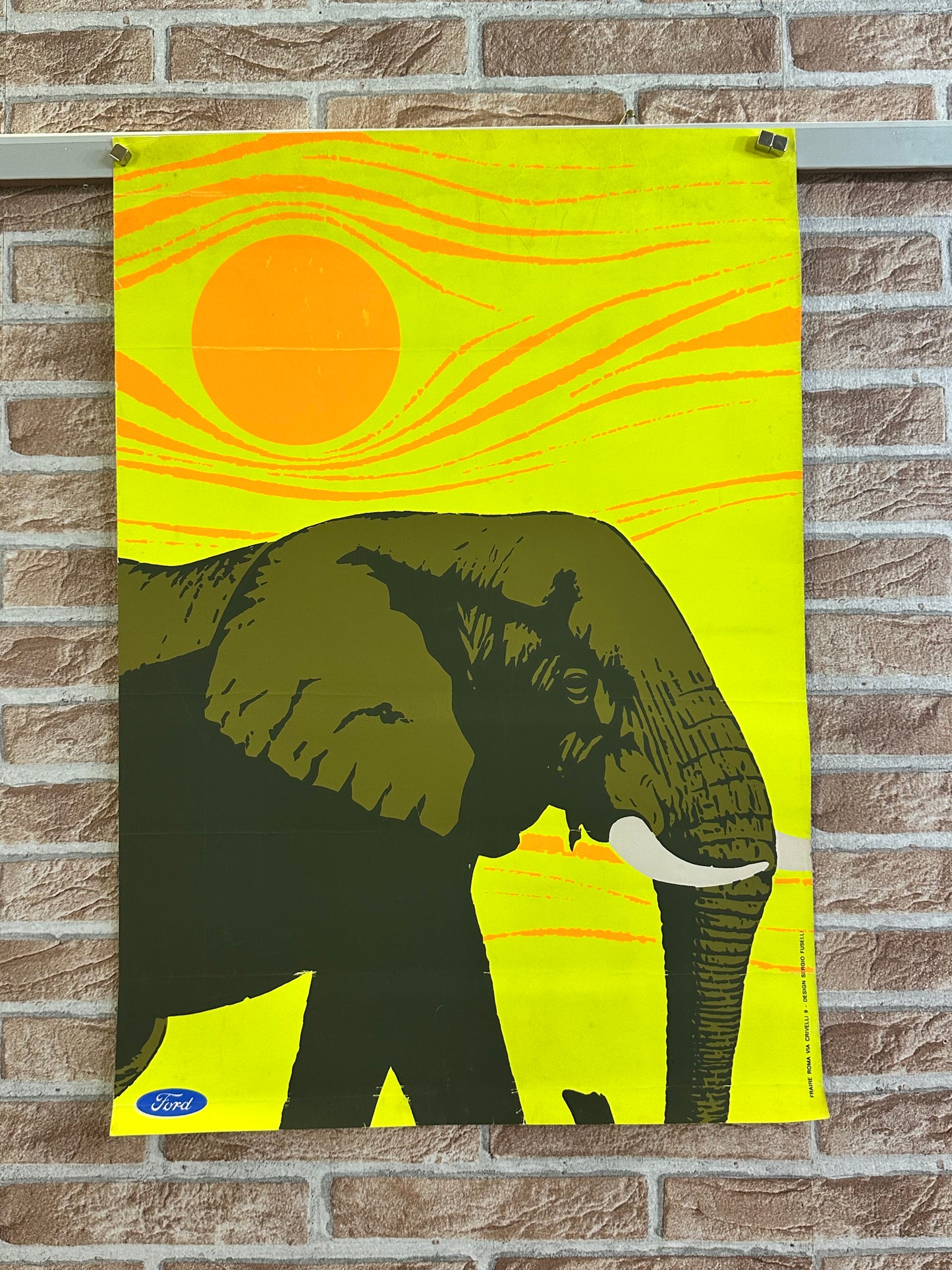 Manifesto pubblicitario originale - Ford Elefante