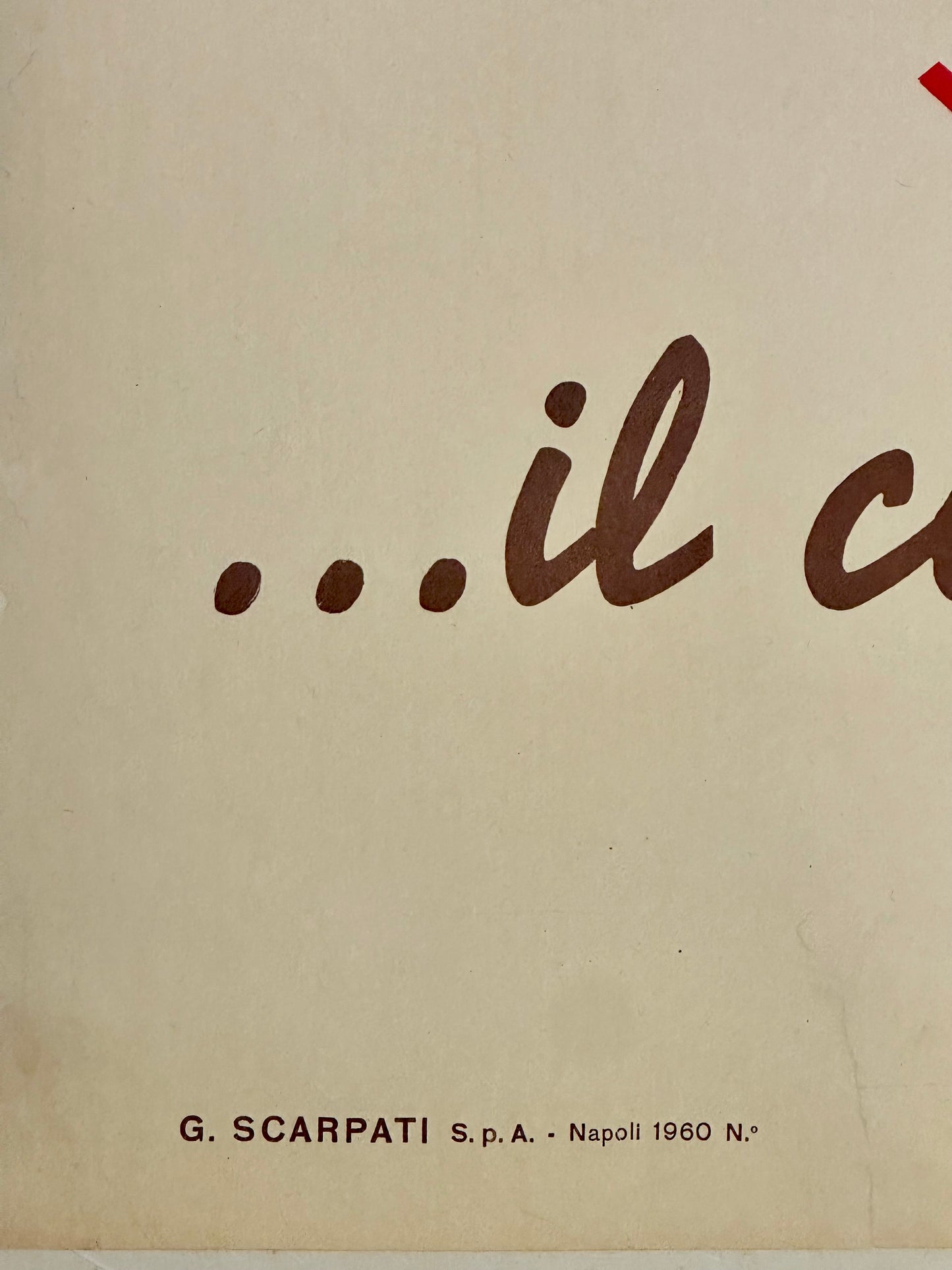 Manifesto pubblicitario originale - Caffè Foschi